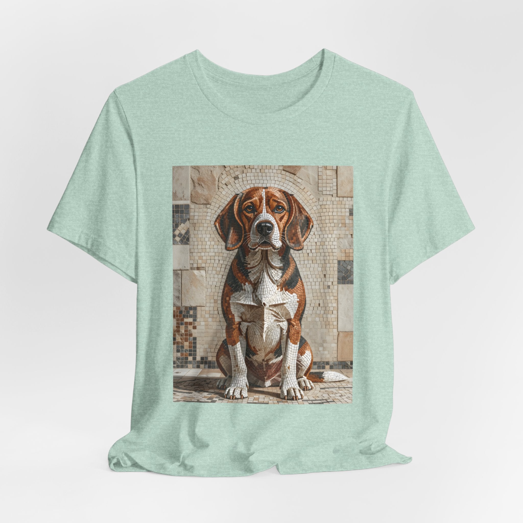 Beagle T Shirt | Living Work of Art Collection | Mosaic Style