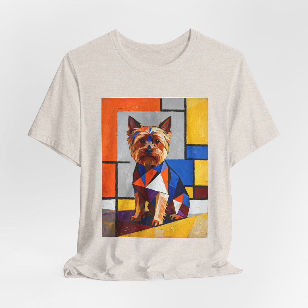 Yorkshire Terrier T Shirt | Living Work of Art Collection | Cubist Style