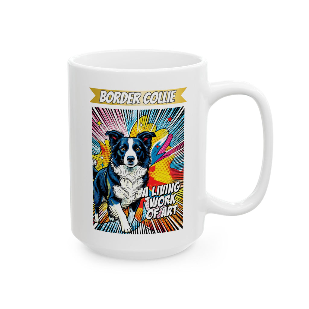 Border Collie Coffee Mug | Living Work of Art Collection | Pop Art