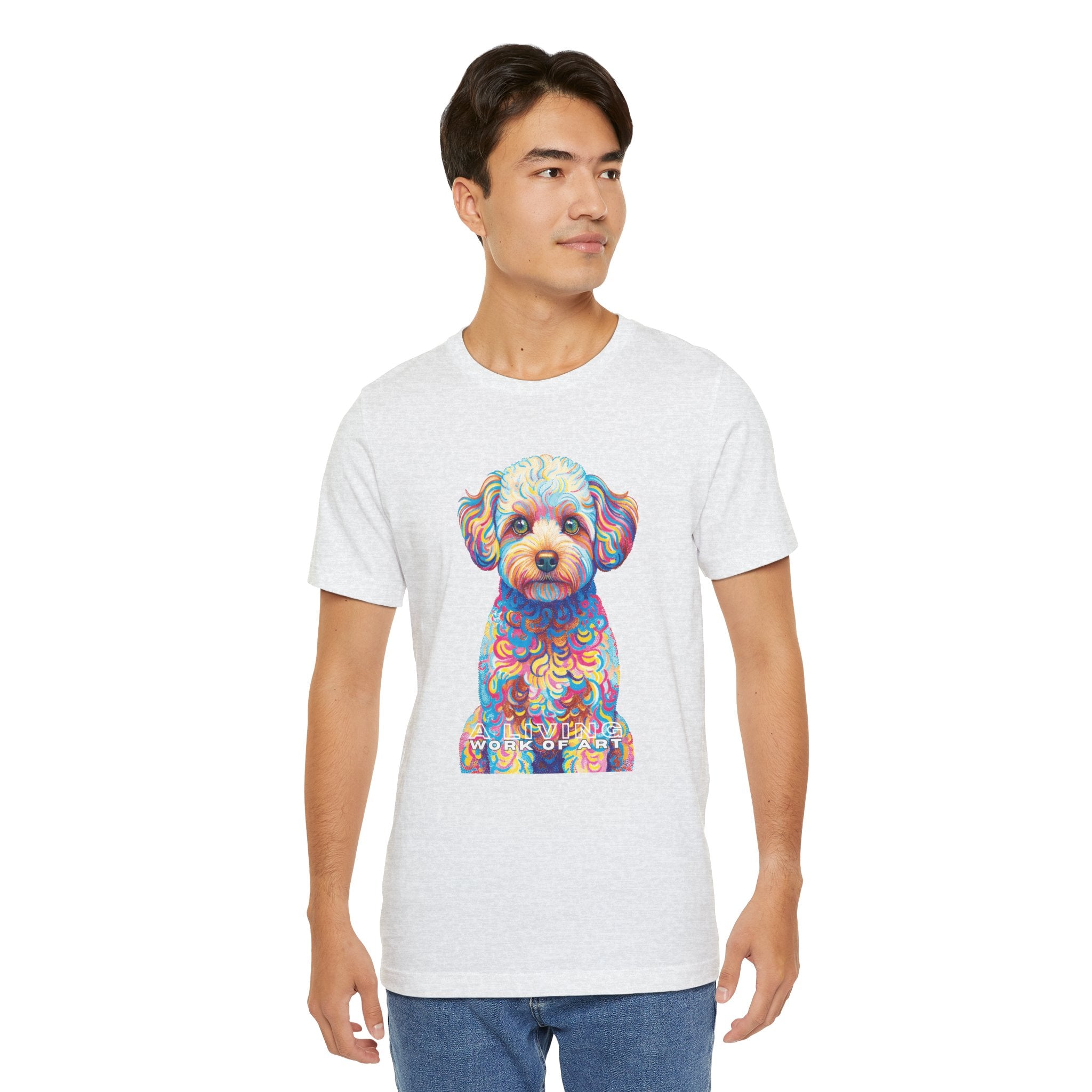 Maltipoo T Shirt | Living Work of Art Collection | Pointillism Style
