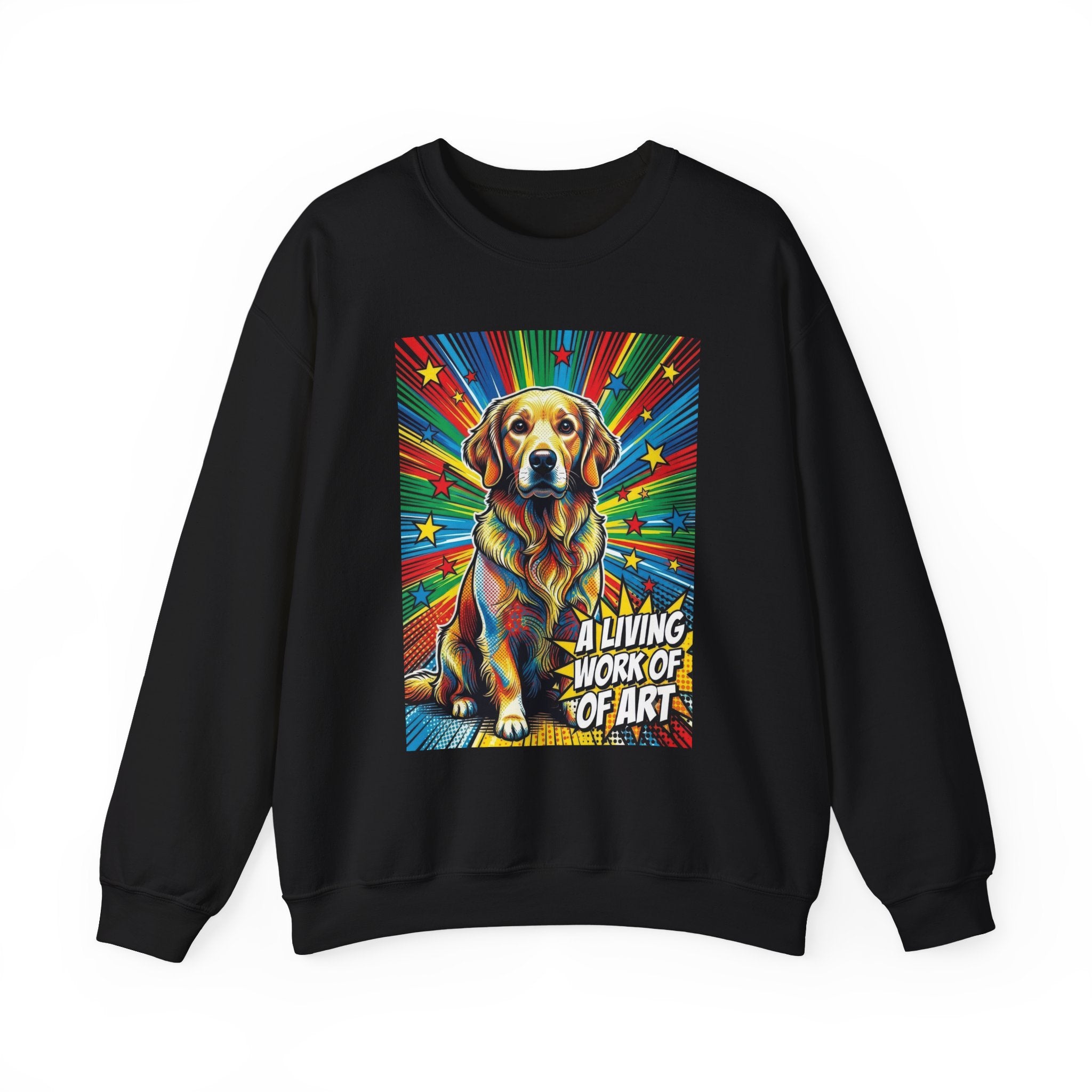 Golden Retriever Sweatshirt | Living Work of Art Collection | Pop Art