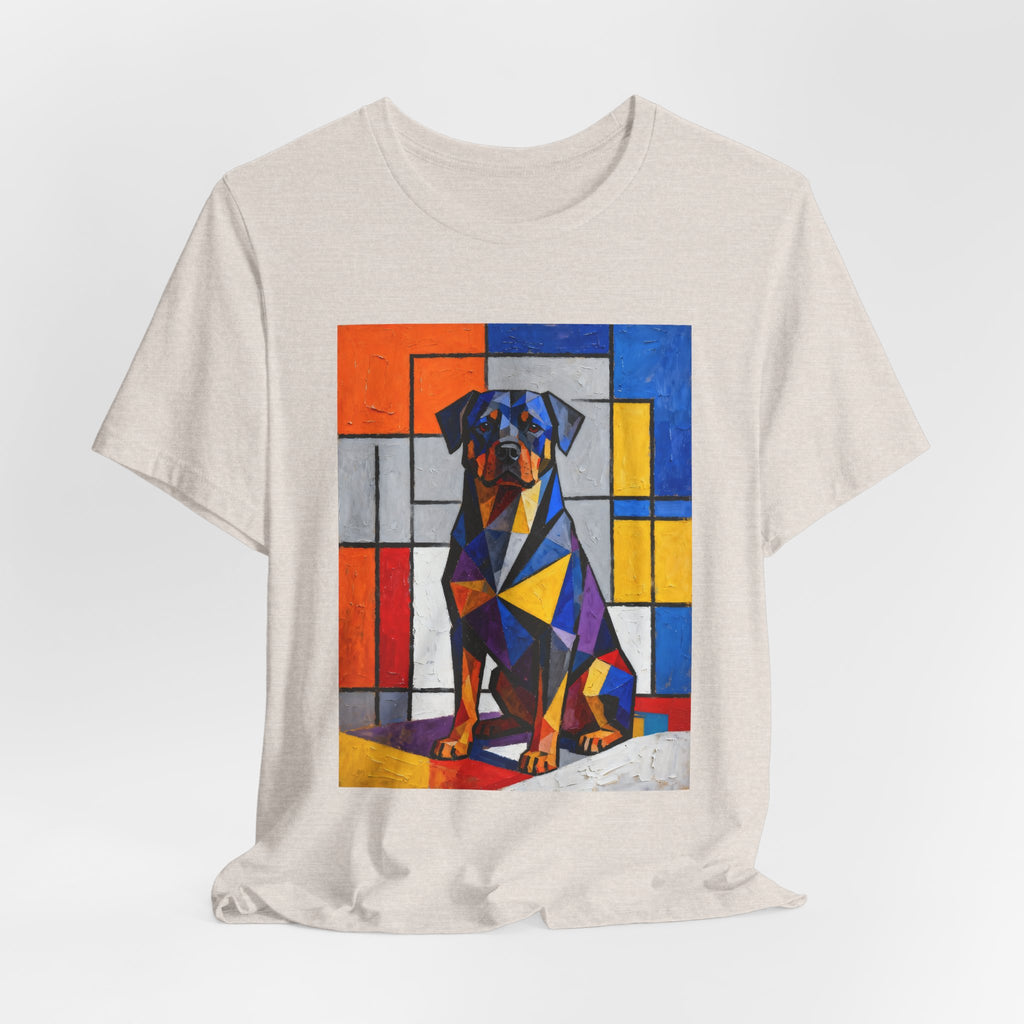 Rottweiler T Shirt | Living Work of Art Collection | Cubist Style