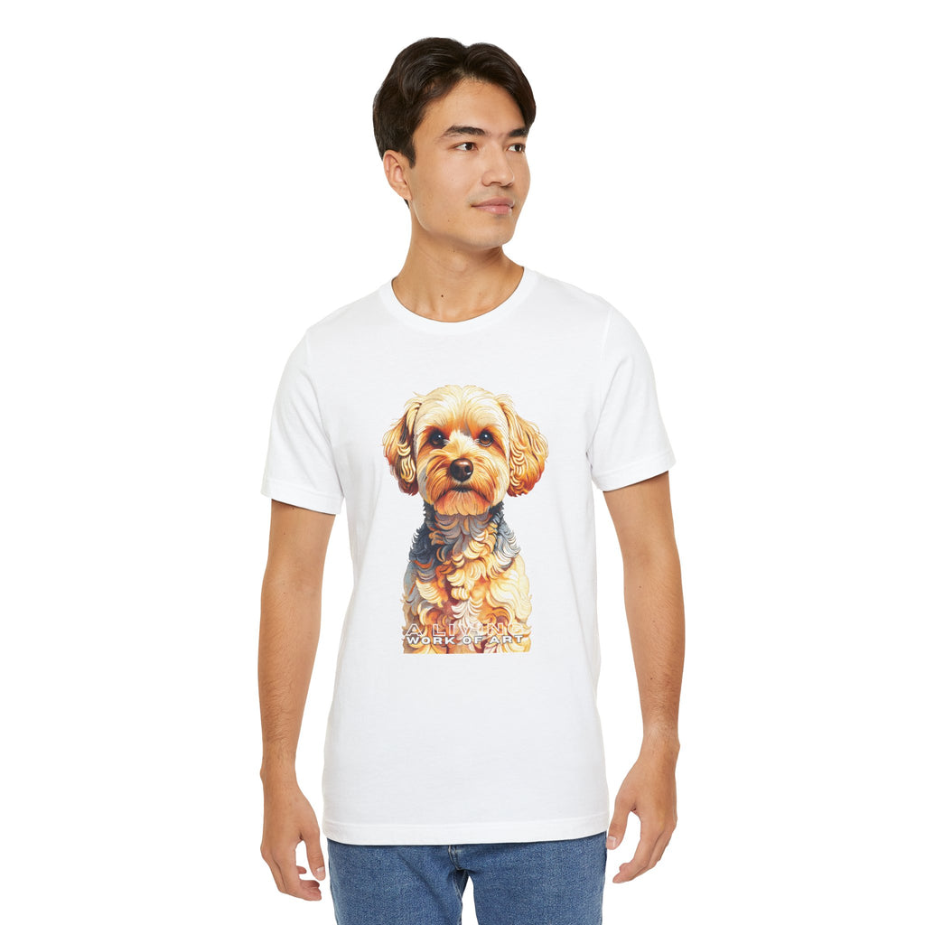 Yorkipoo T Shirt | Living Work of Art Collection | Pointillism Style