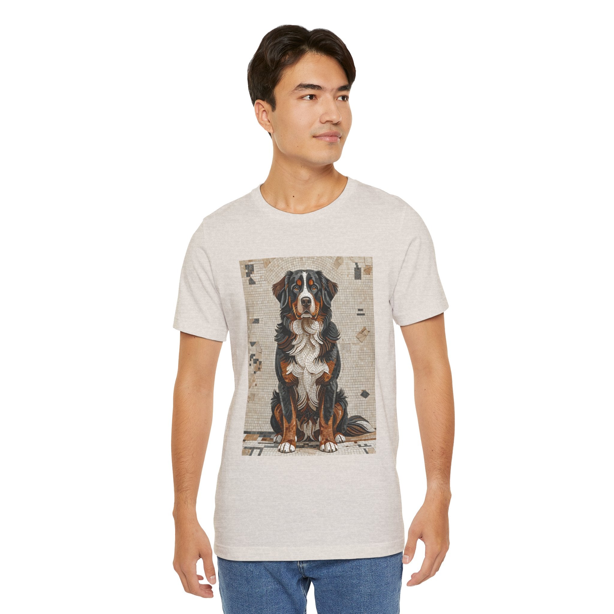 Bernese Mountain Dog T Shirt | Living Work of Art Collection | Mosaic Style