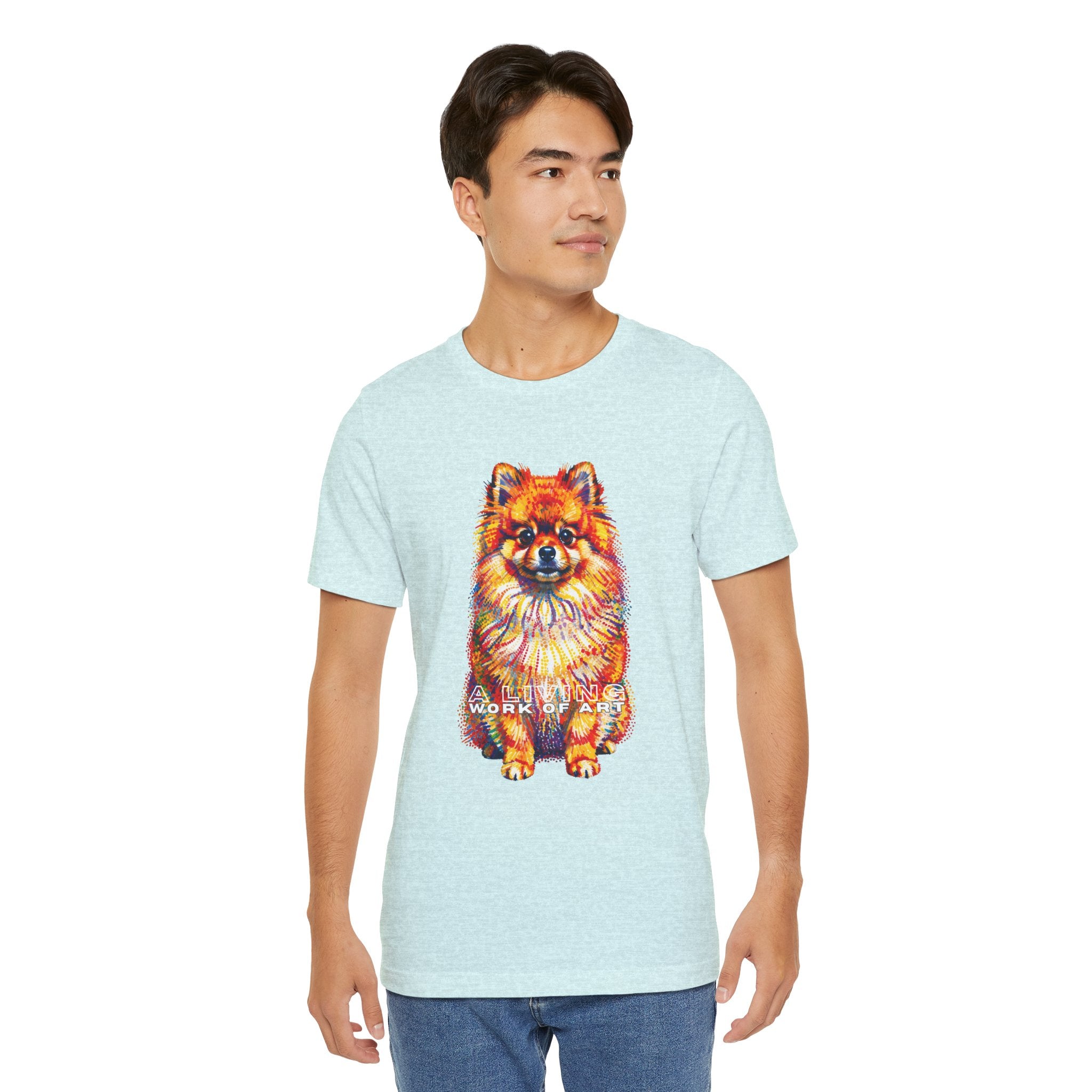 Pomeranian T Shirt | Living Work of Art Collection | Pointillism Style