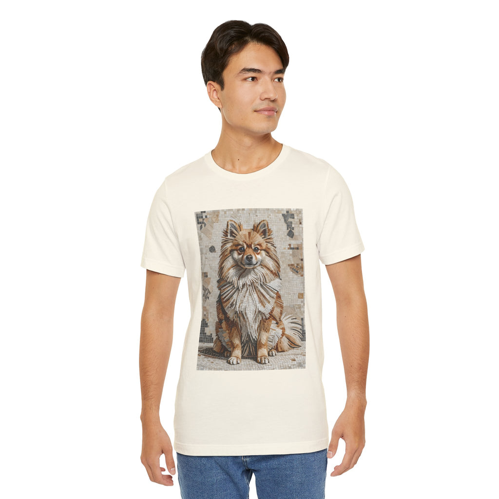 Pomeranian T Shirt | Living Work of Art Collection | Mosaic Style