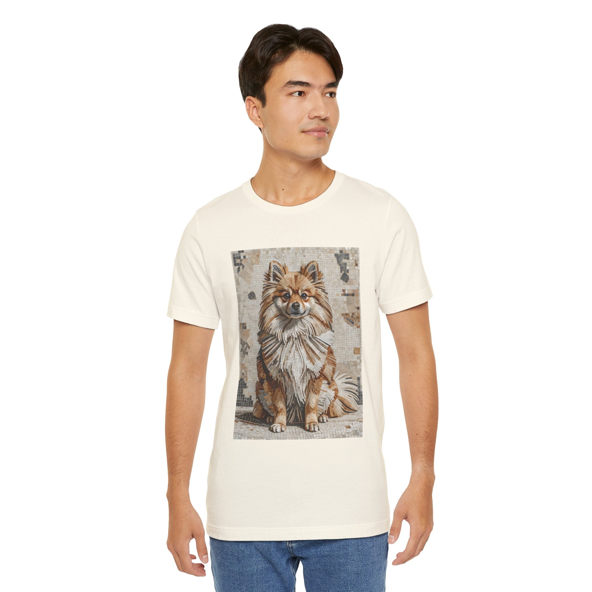 Pomeranian T Shirt | Living Work of Art Collection | Mosaic Style