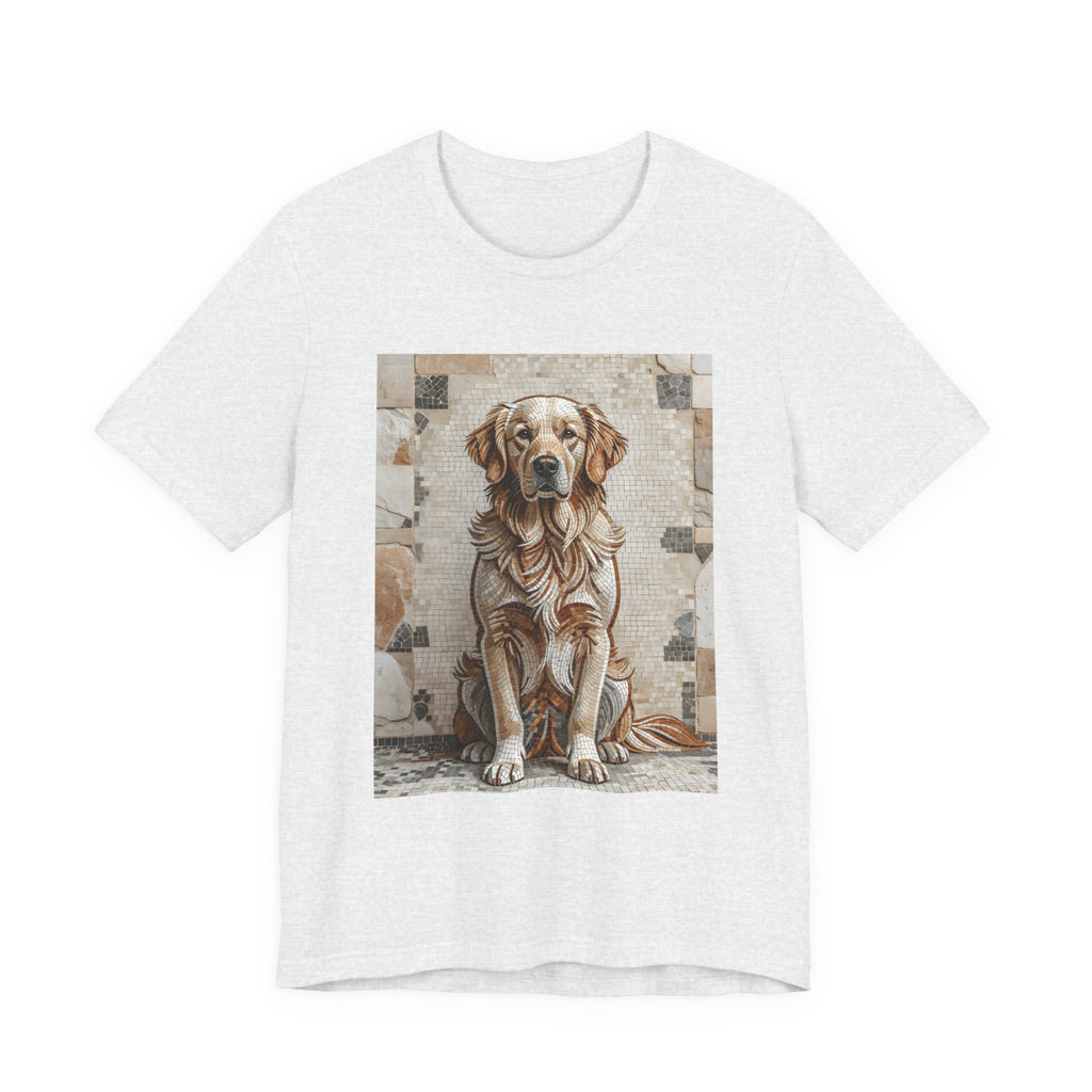 Golden Retriever T Shirt | Living Work of Art Collection | Mosaic Style