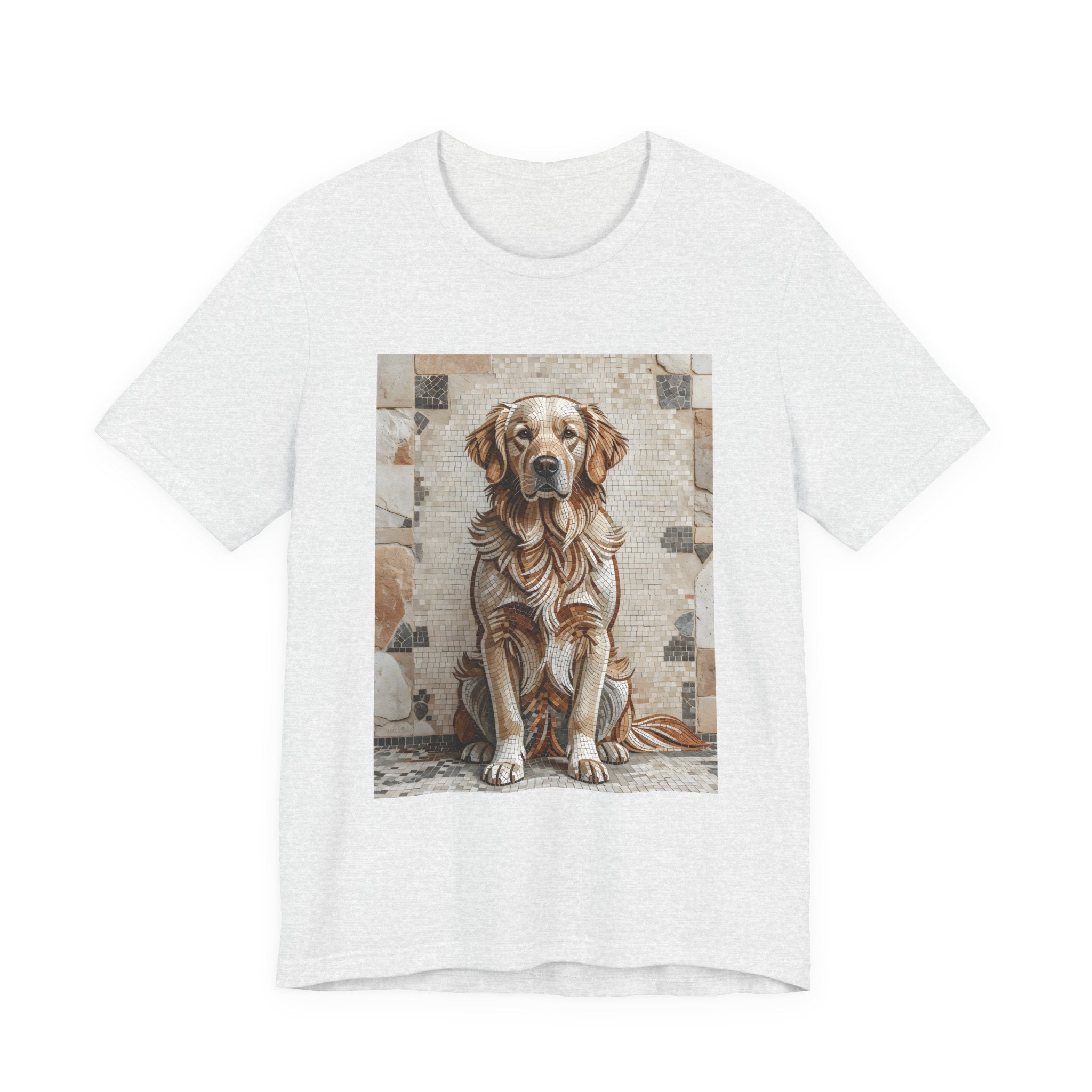 Golden Retriever T Shirt | Living Work of Art Collection | Mosaic Style