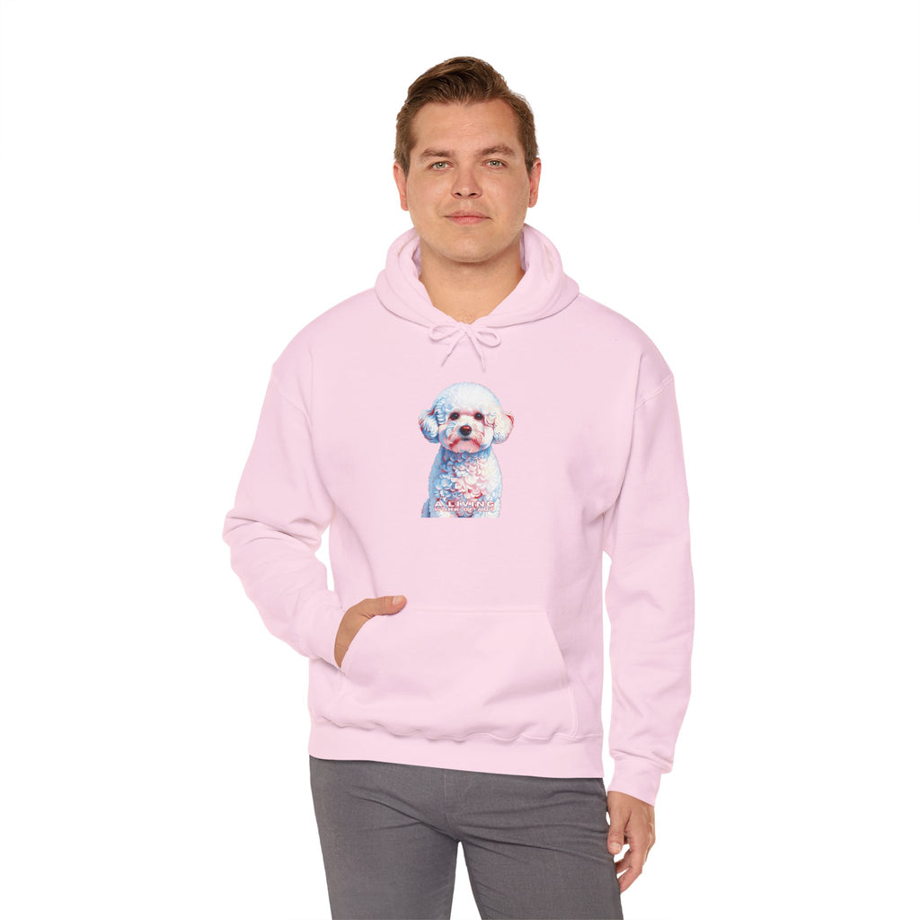 Bichon Frise Hoodie | Living Work of Art Collection | Pointillism Style