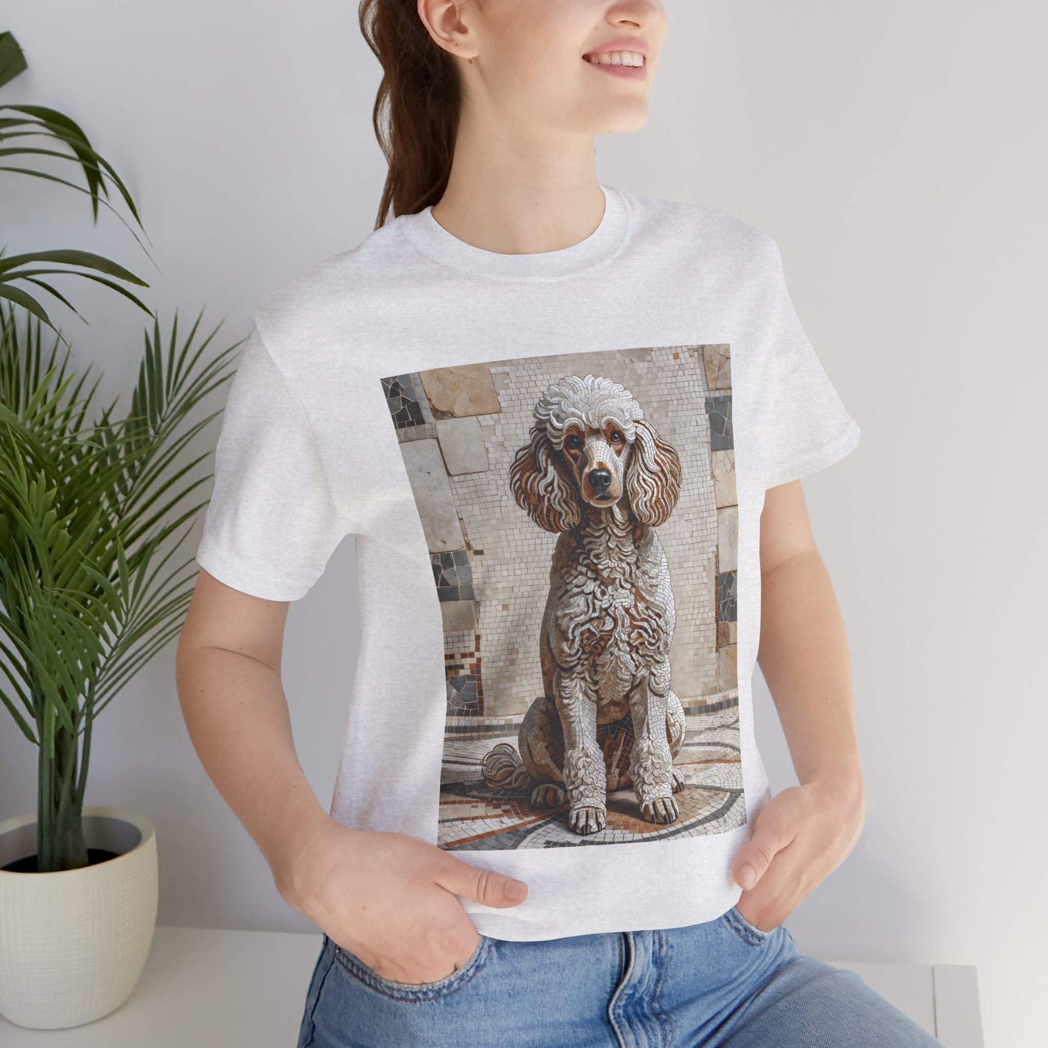 Poodle T Shirt | Living Work of Art Collection | Mosaic Style