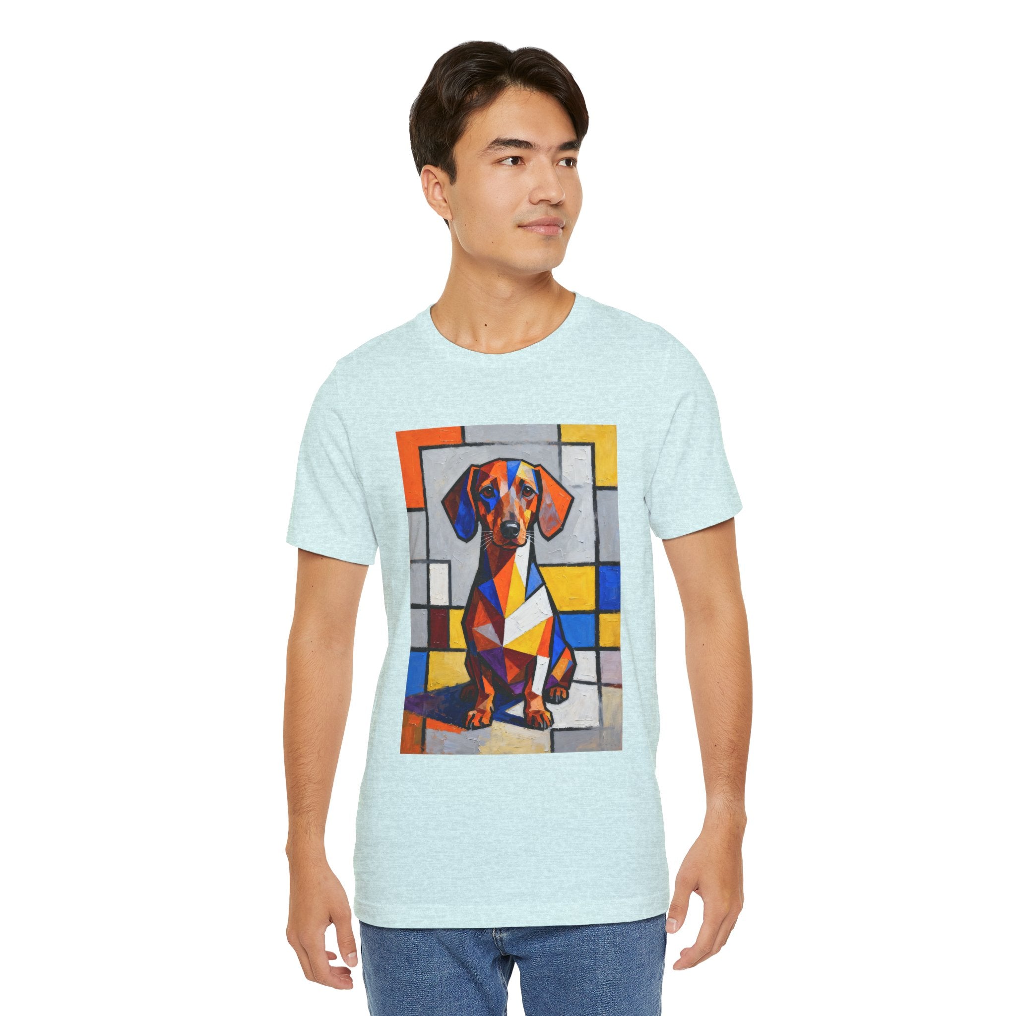 Dachshund T Shirt | Living Work of Art Collection | Cubist Style