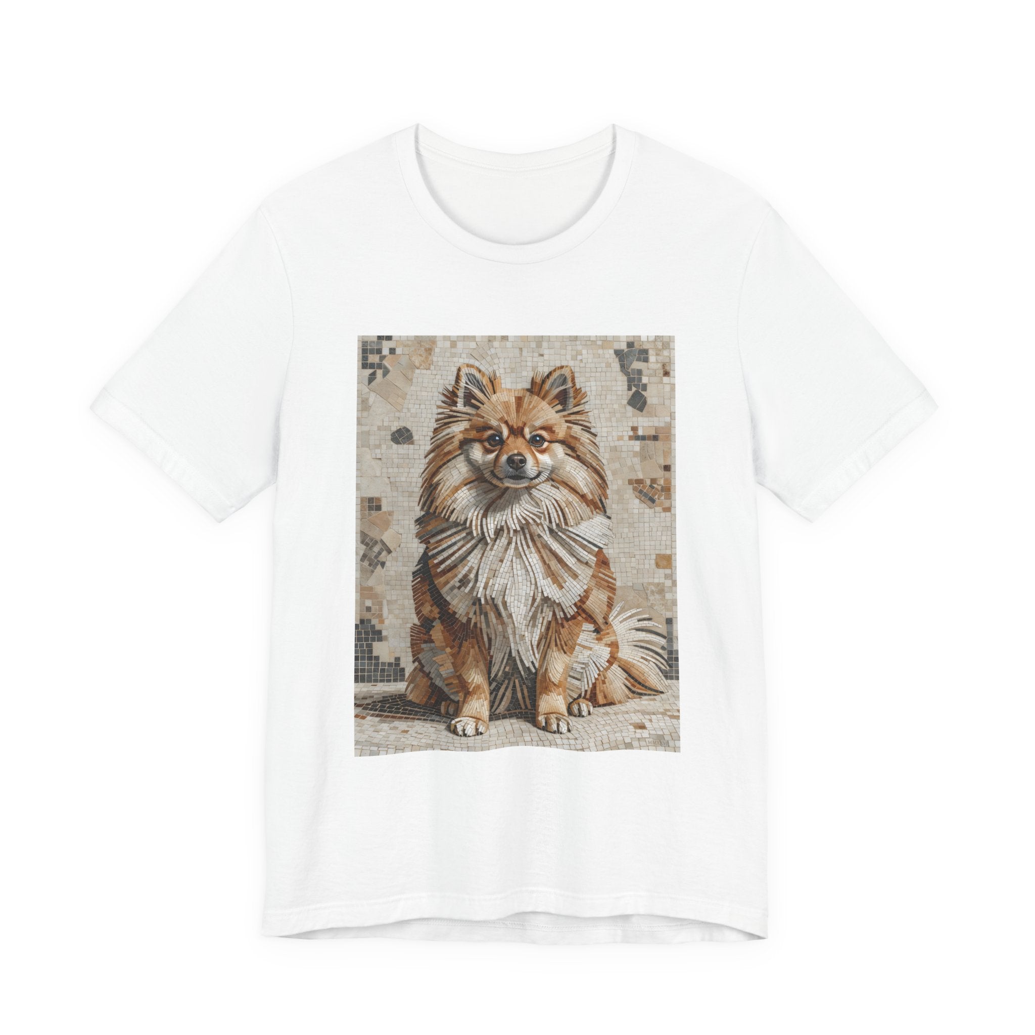 Pomeranian T Shirt | Living Work of Art Collection | Mosaic Style