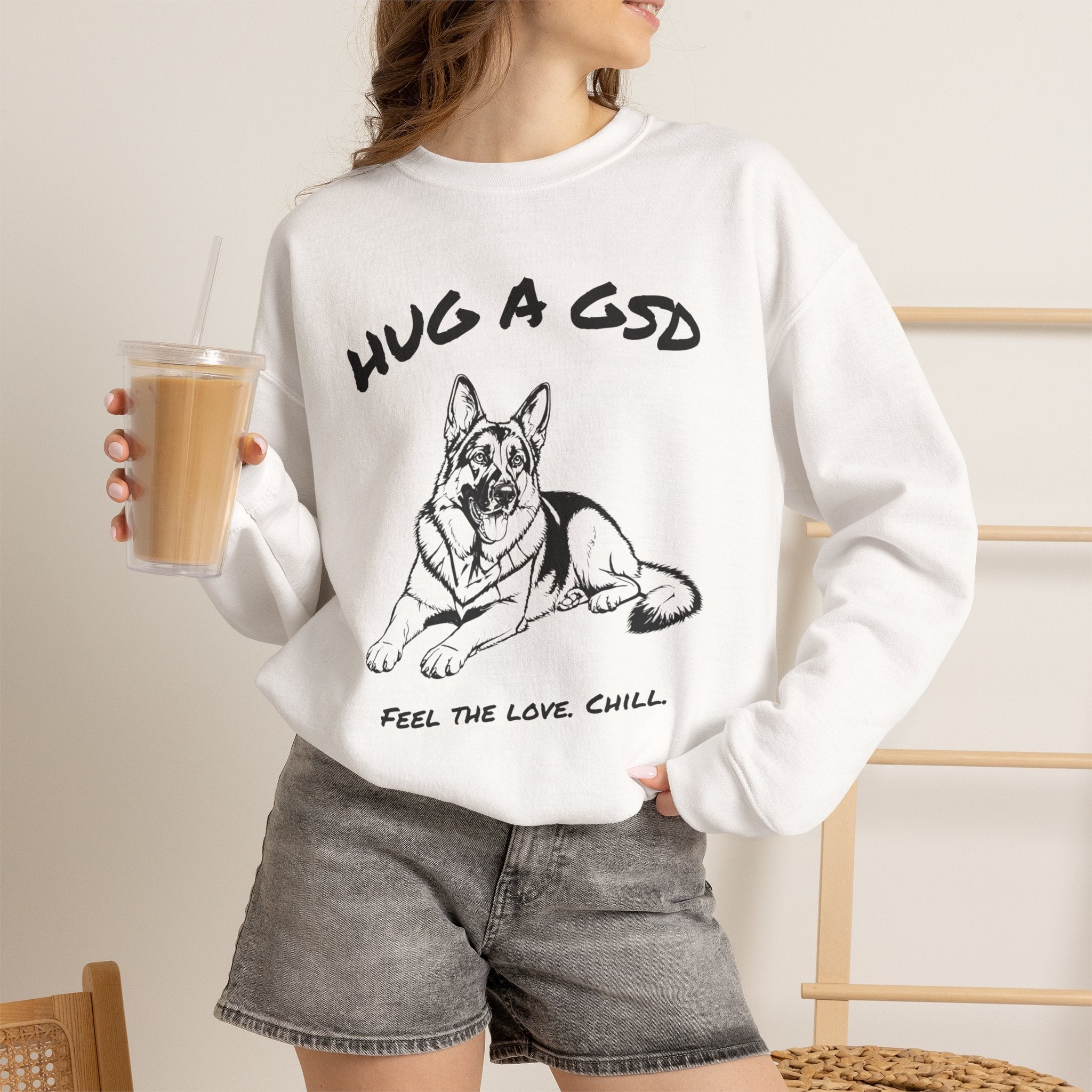 German Shepherd Sweatshirt | Hug A GSD