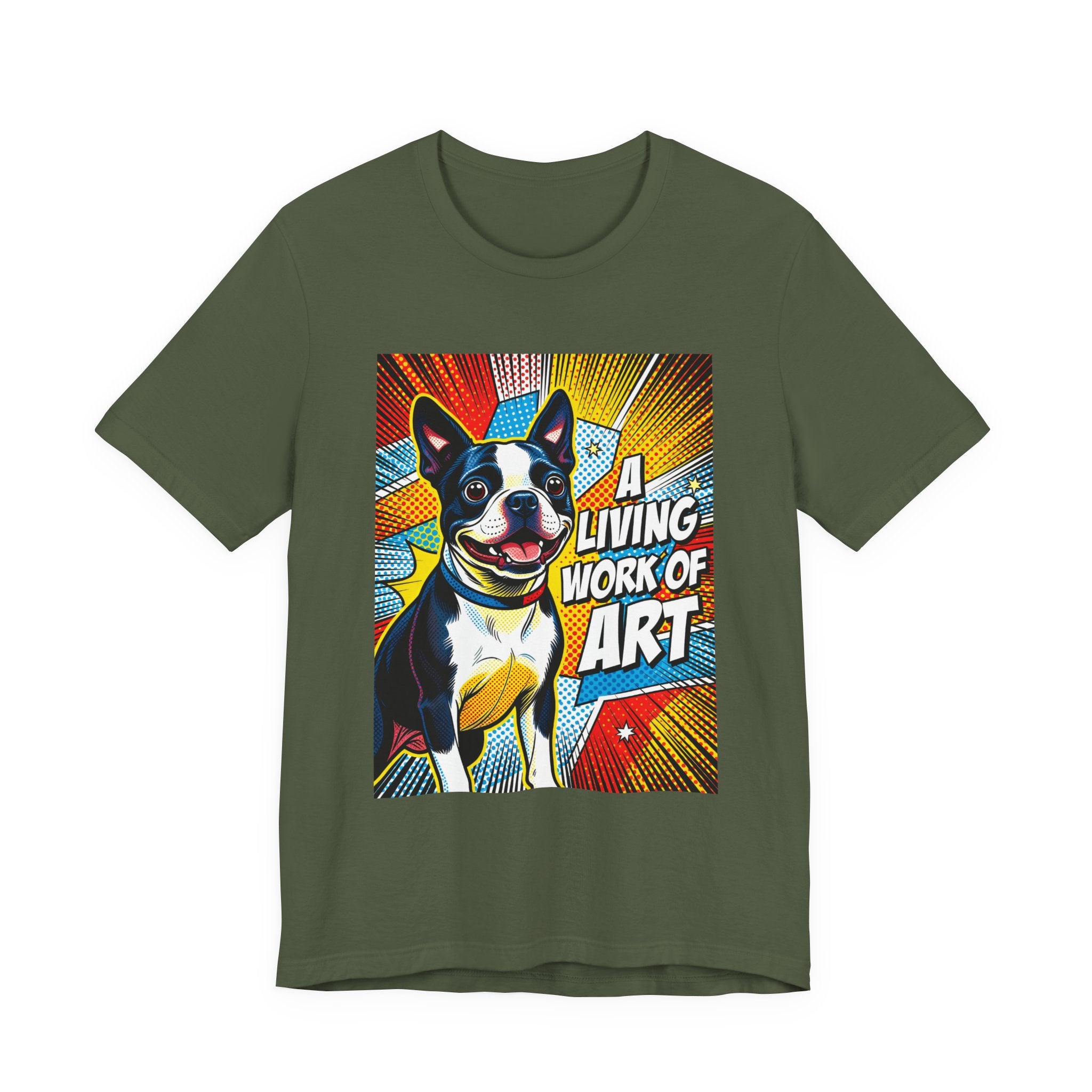 Boston Terrier T Shirt | Living Work of Art Collection | Pop Art