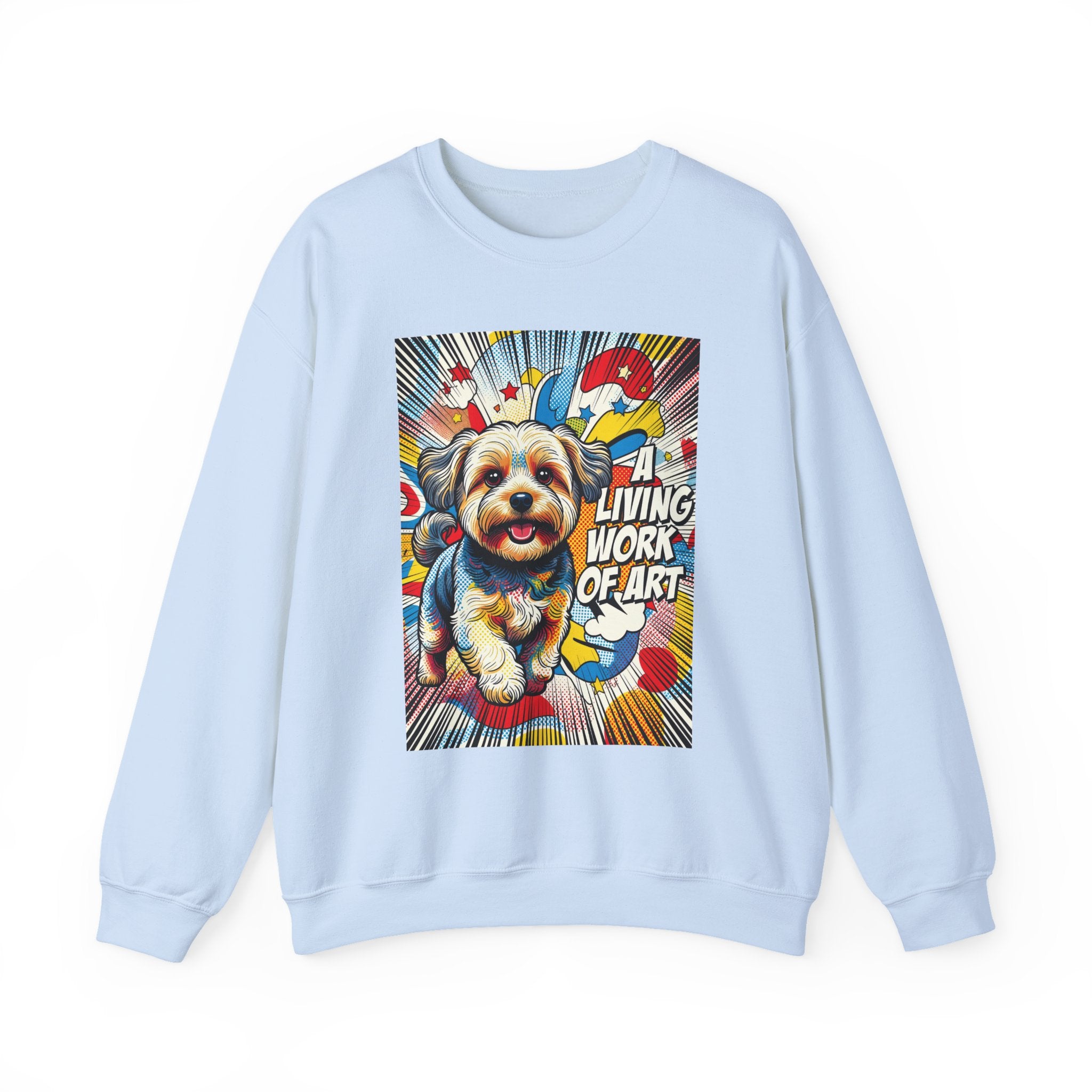 Yorkipoo Sweatshirt | Living Work of Art Collection | Pop Art