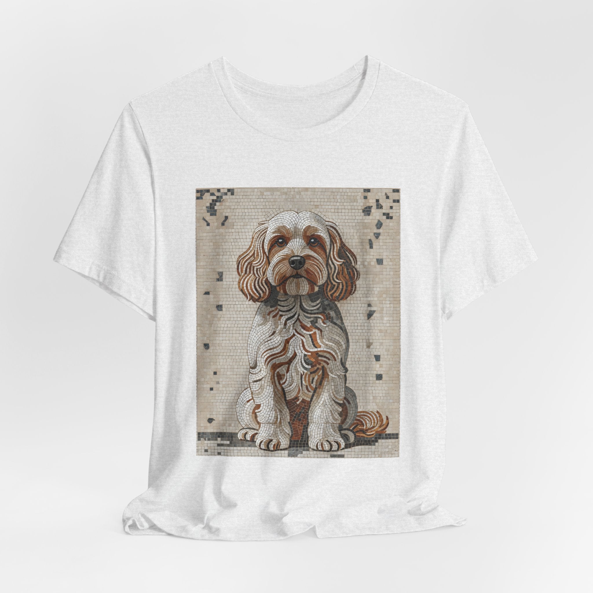 Cavapoo T Shirt | Living Work of Art Collection | Mosaic Style