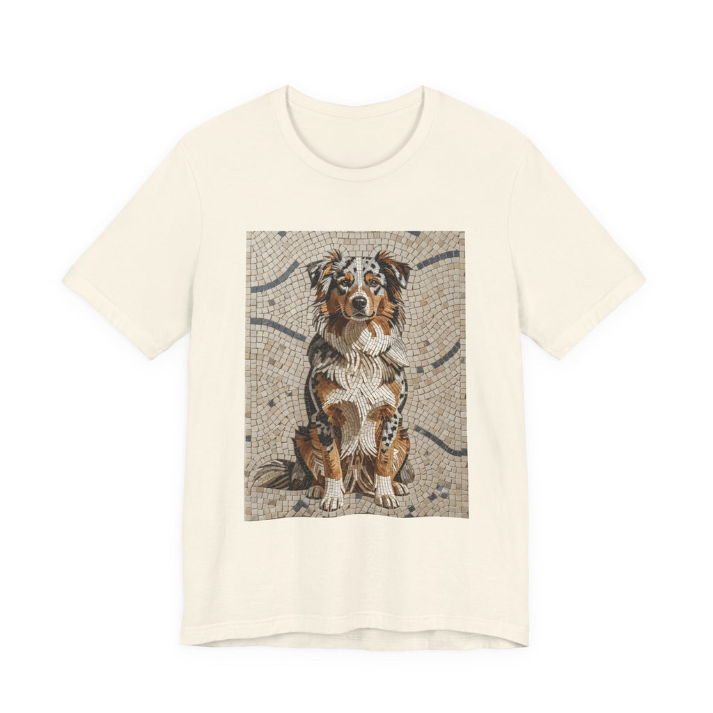 Australian Shepherd T Shirt | Living Work of Art Collection | Mosaic Style