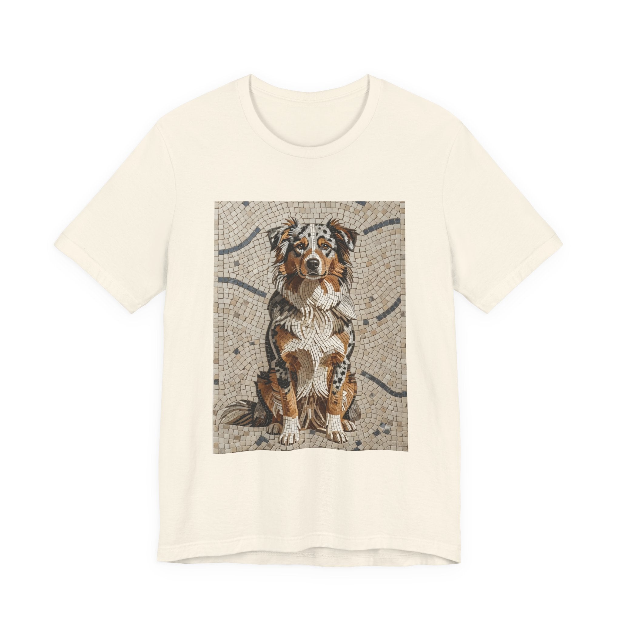 Australian Shepherd T Shirt | Living Work of Art Collection | Mosaic Style
