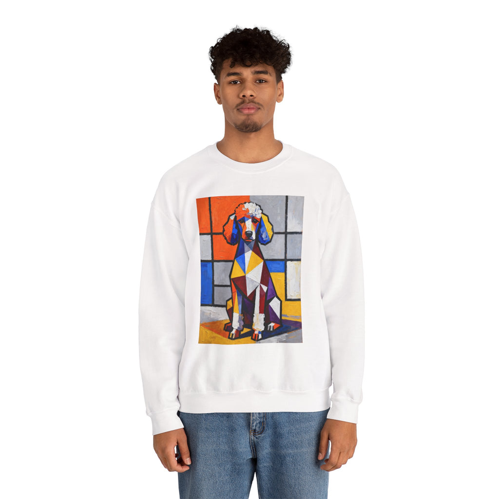 Poodle Sweatshirt | Living Work of Art Collection | Cubist Style