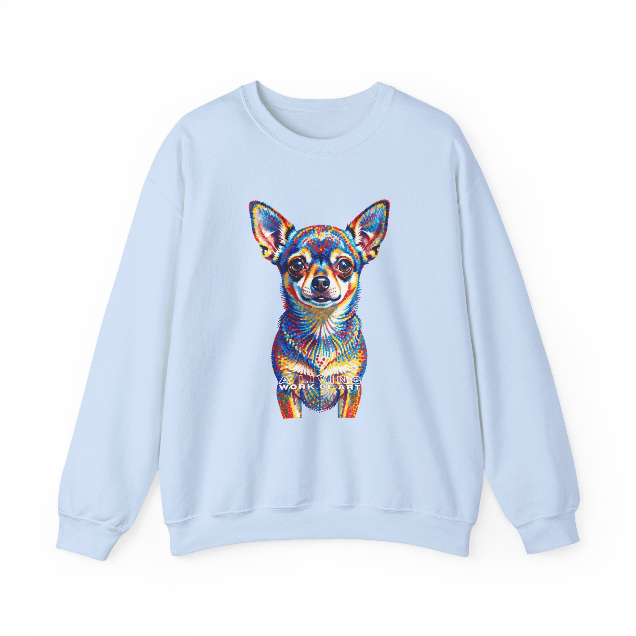 Chihuahua Sweatshirt | Living Work of Art Collection | Pointillism Style