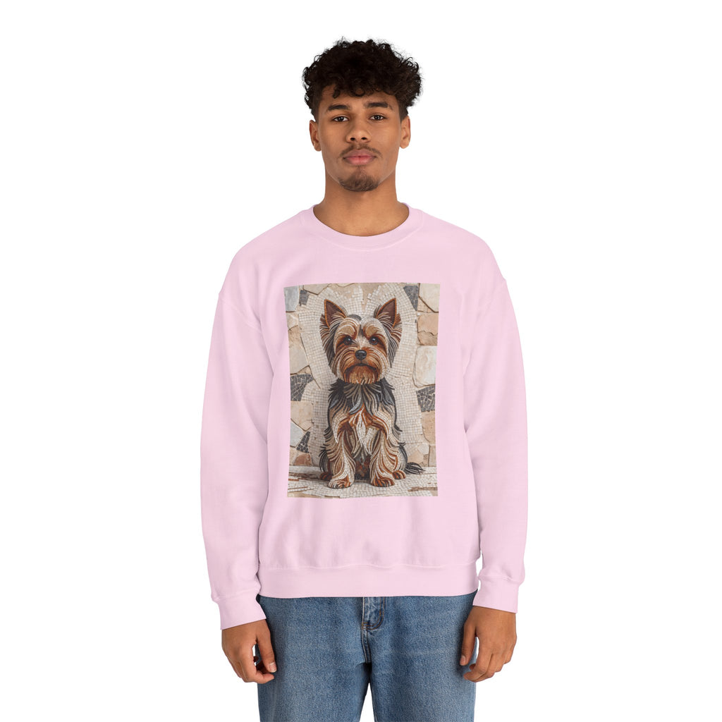 Yorkshire Terrier Sweatshirt | Living Work of Art Collection | Mosaic Style