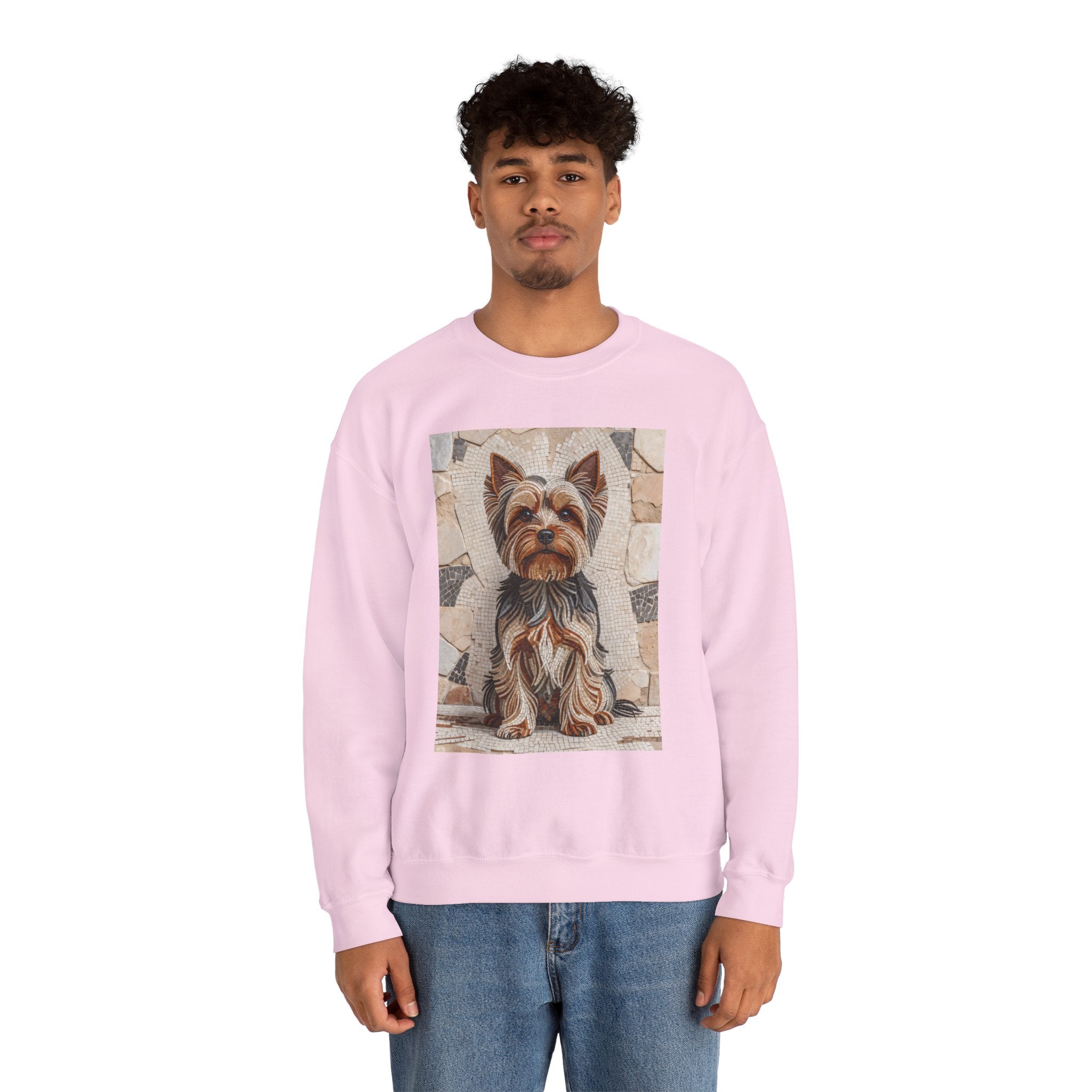 Yorkshire Terrier Sweatshirt | Living Work of Art Collection | Mosaic Style
