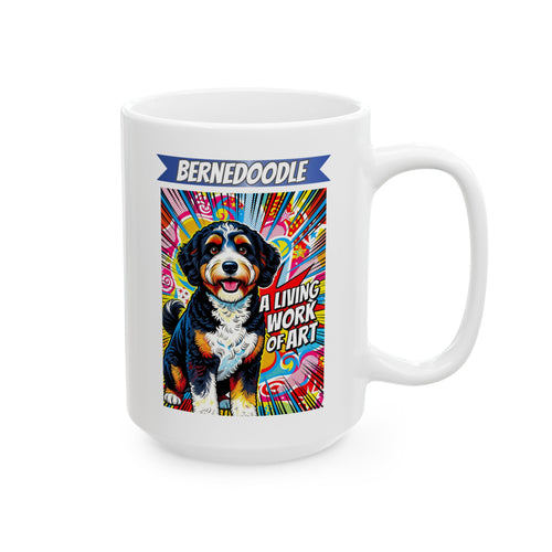 Bernedoodle Coffee Mug | Living Work of Art Collection | Pop Art