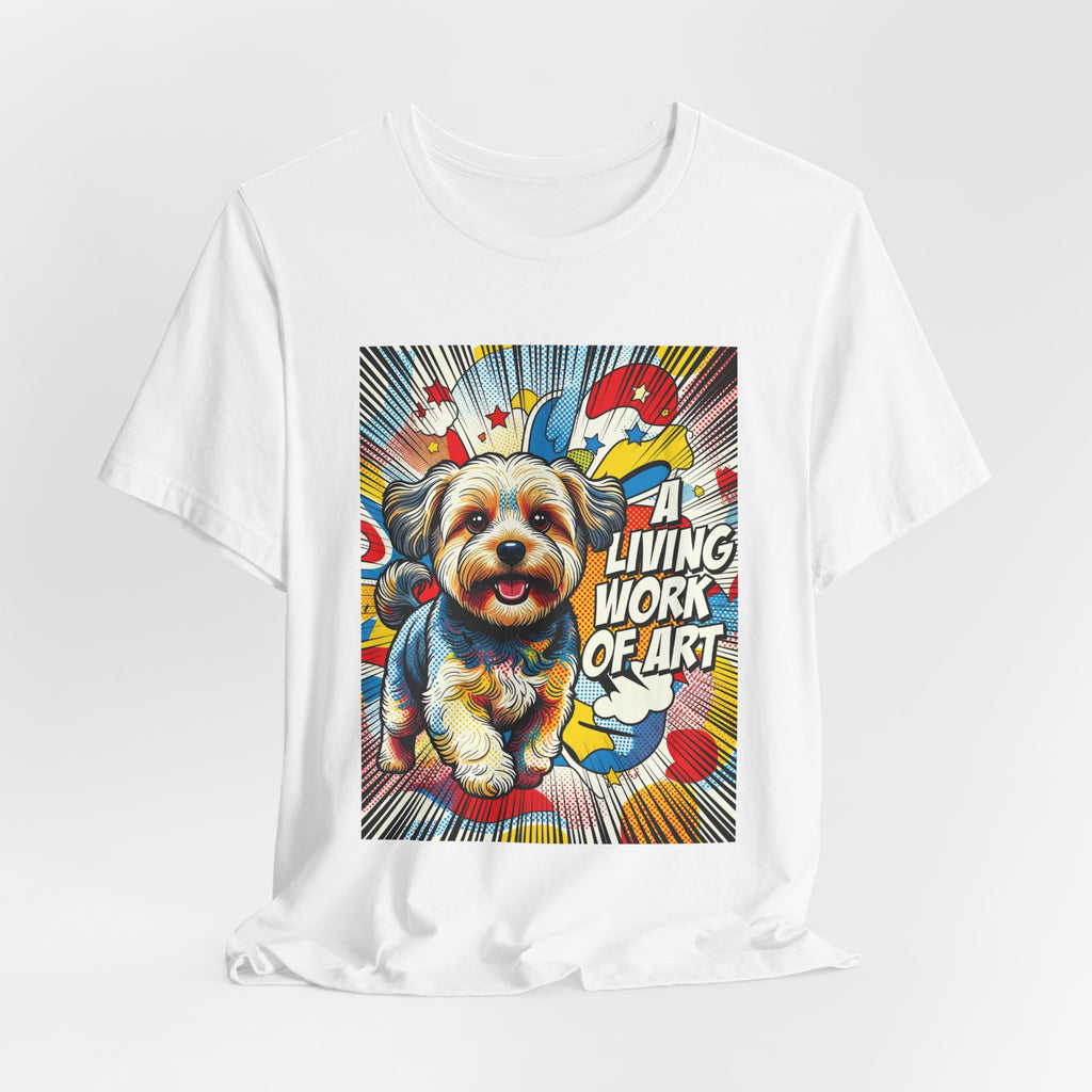 Yorkipoo T Shirt | Living Work of Art Collection | Pop Art