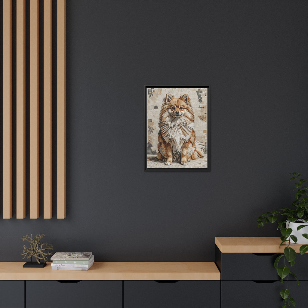 Pomeranian Canvas Wall Art | Living Work of Art Collection | Mosaic Style Print