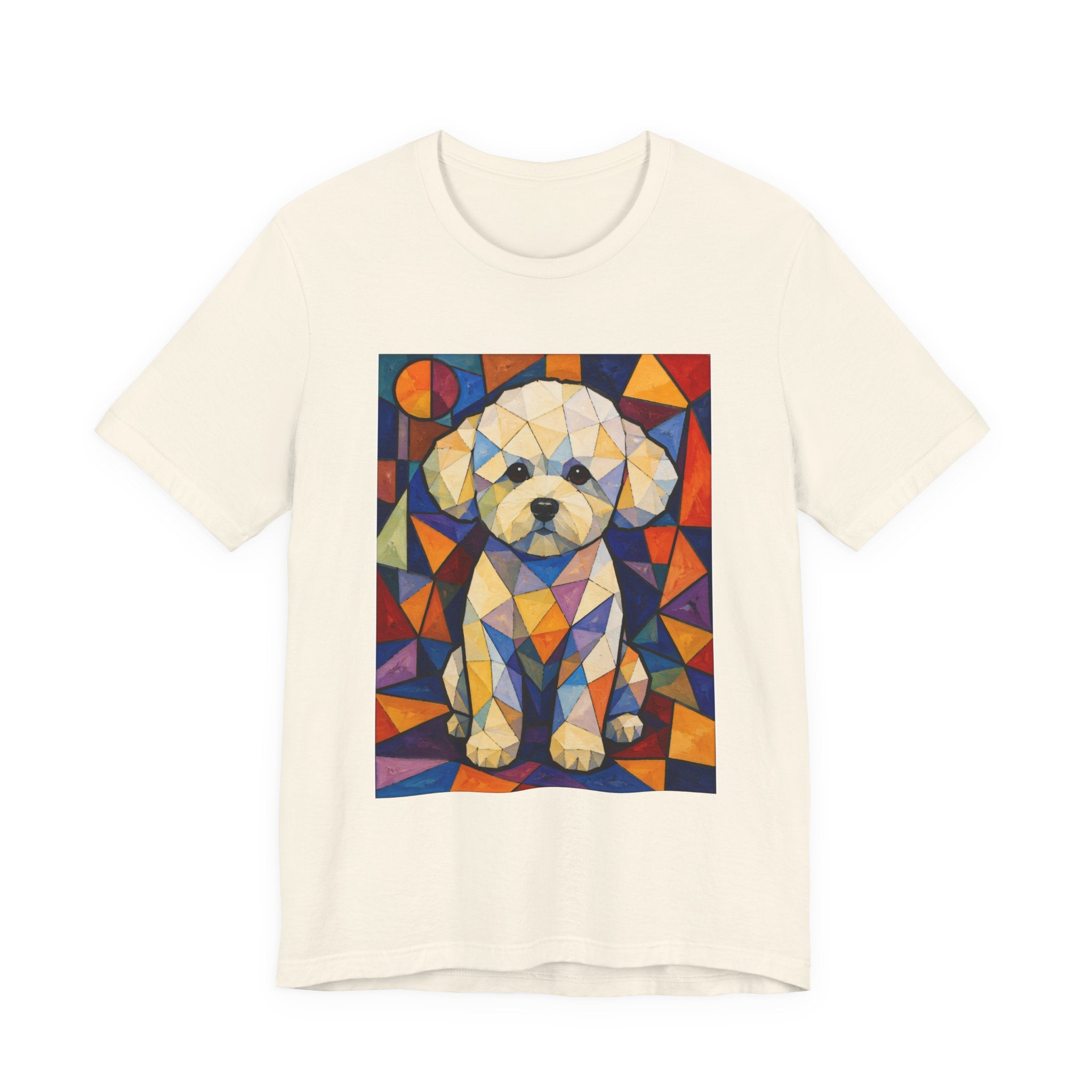 Bichon Frise T Shirt | Living Work of Art Collection | Cubist Style