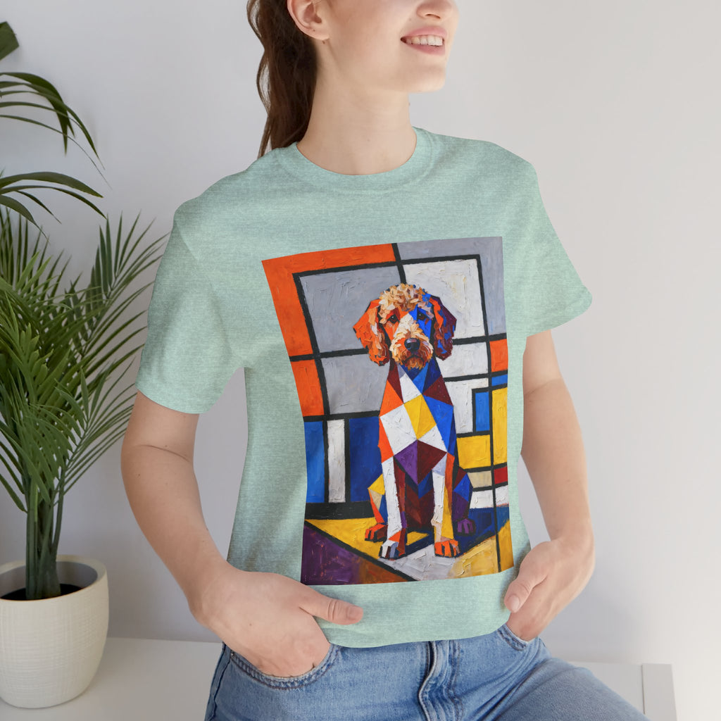 Labradoodle T Shirt | Living Work of Art Collection | Cubist Style