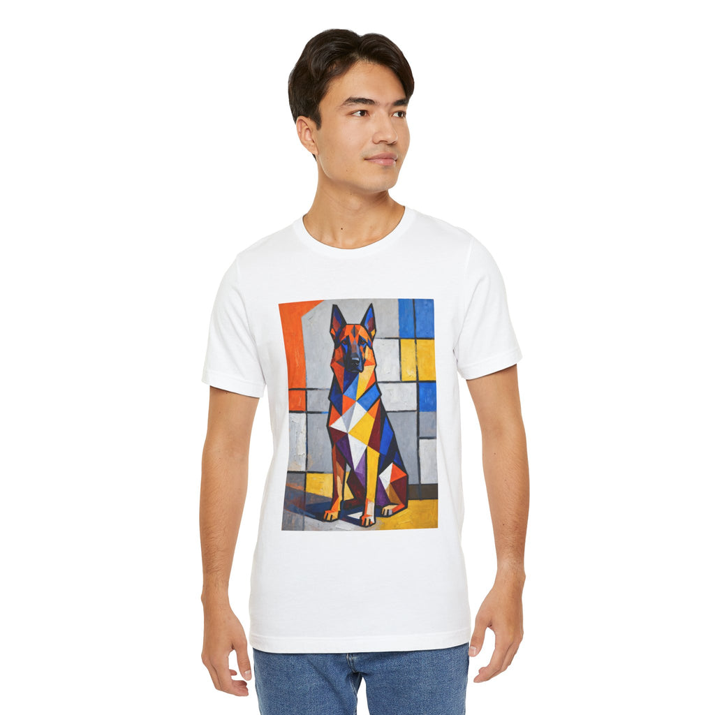 German Shepherd T Shirt | Living Work of Art Collection | Cubist Style