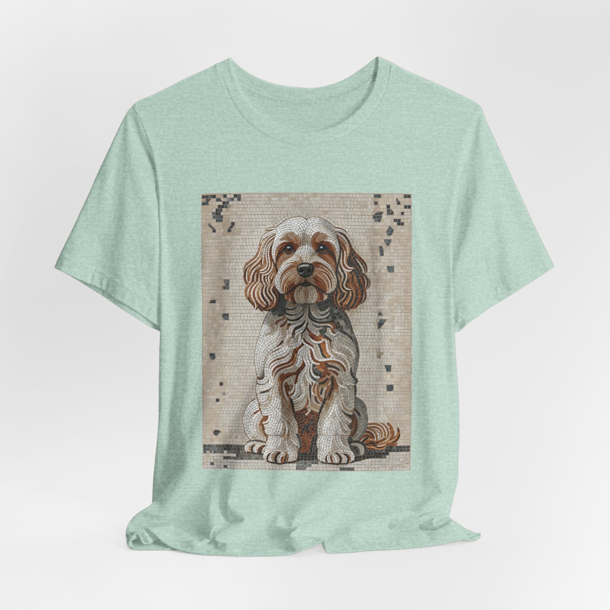 Cavapoo T Shirt | Living Work of Art Collection | Mosaic Style