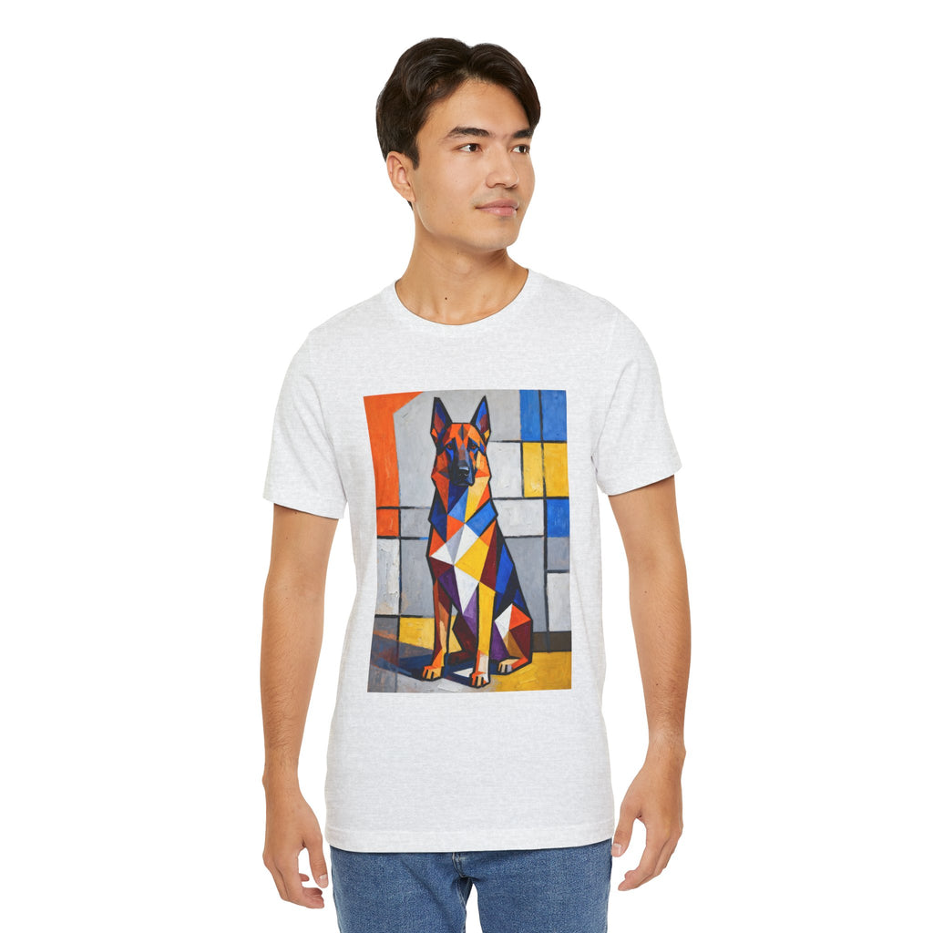 German Shepherd T Shirt | Living Work of Art Collection | Cubist Style