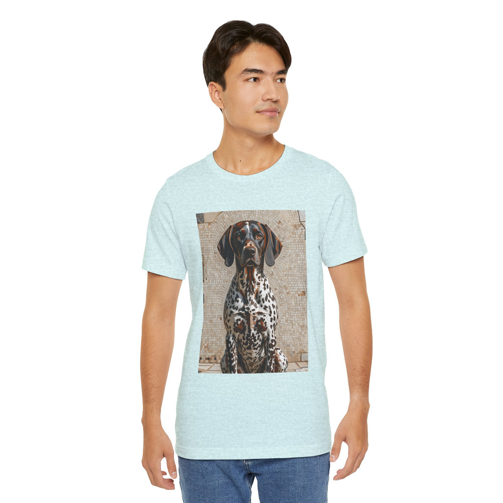 German Shorthaired Pointer T Shirt | Living Work of Art Collection | Mosaic Style