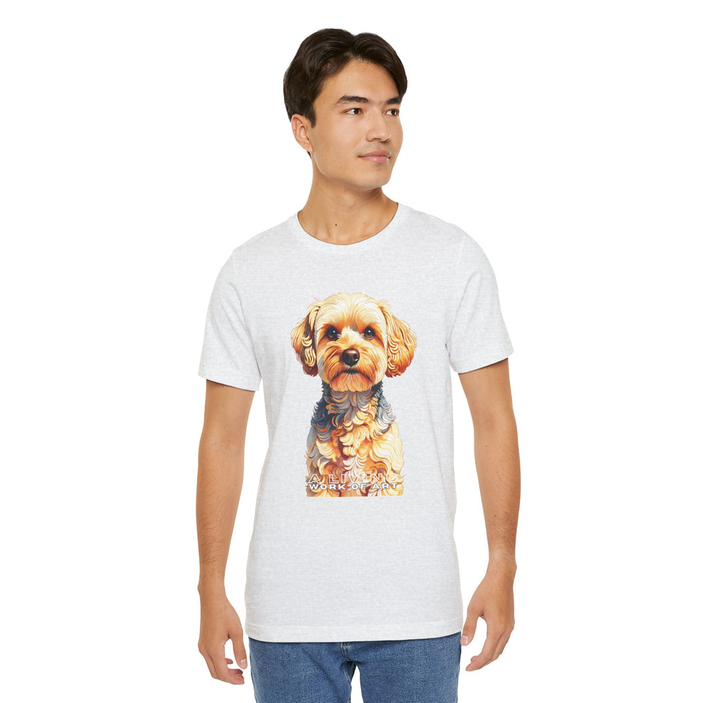 Yorkipoo T Shirt | Living Work of Art Collection | Pointillism Style