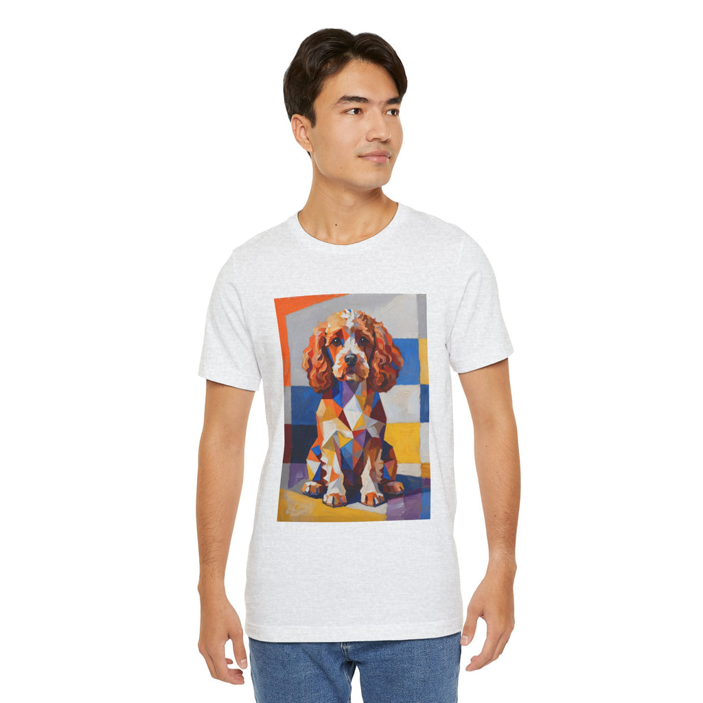 Cavapoo T Shirt | Living Work of Art Collection | Cubist Style