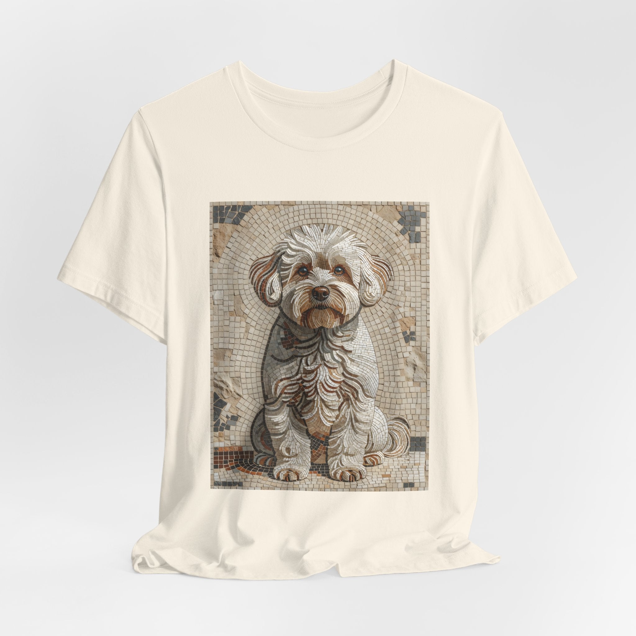 Bichon Frise T Shirt | Living Work of Art Collection | Mosaic Style