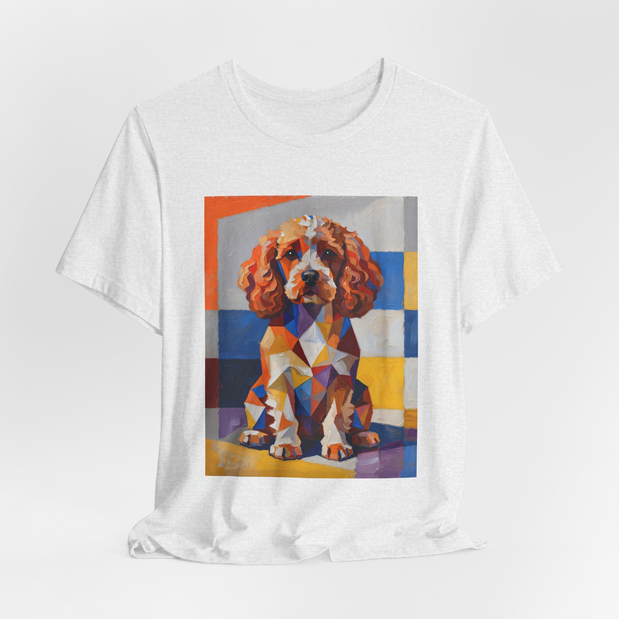 Cavapoo T Shirt | Living Work of Art Collection | Cubist Style