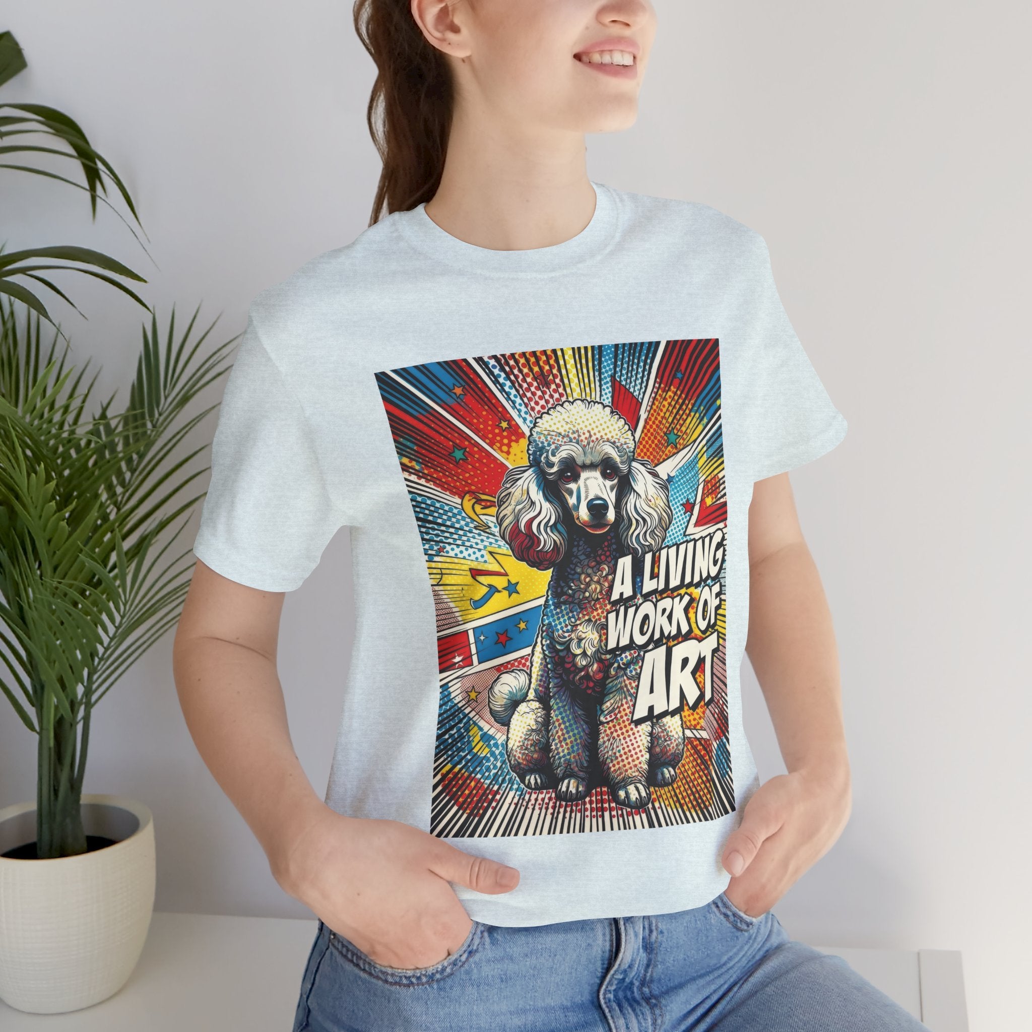 Poodle T Shirt | Living Work of Art Collection | Pop Art