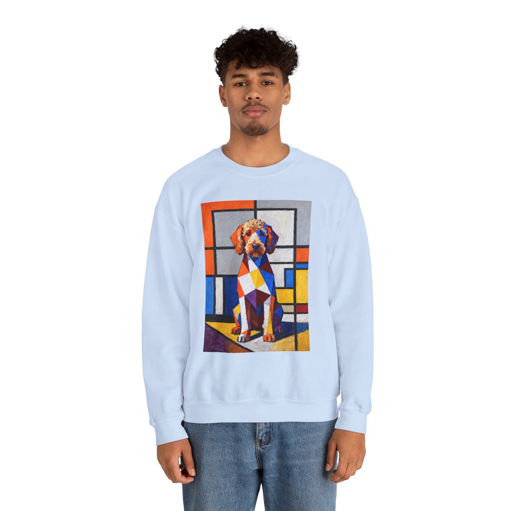 Labradoodle Sweatshirt | Living Work of Art Collection | Cubist Style