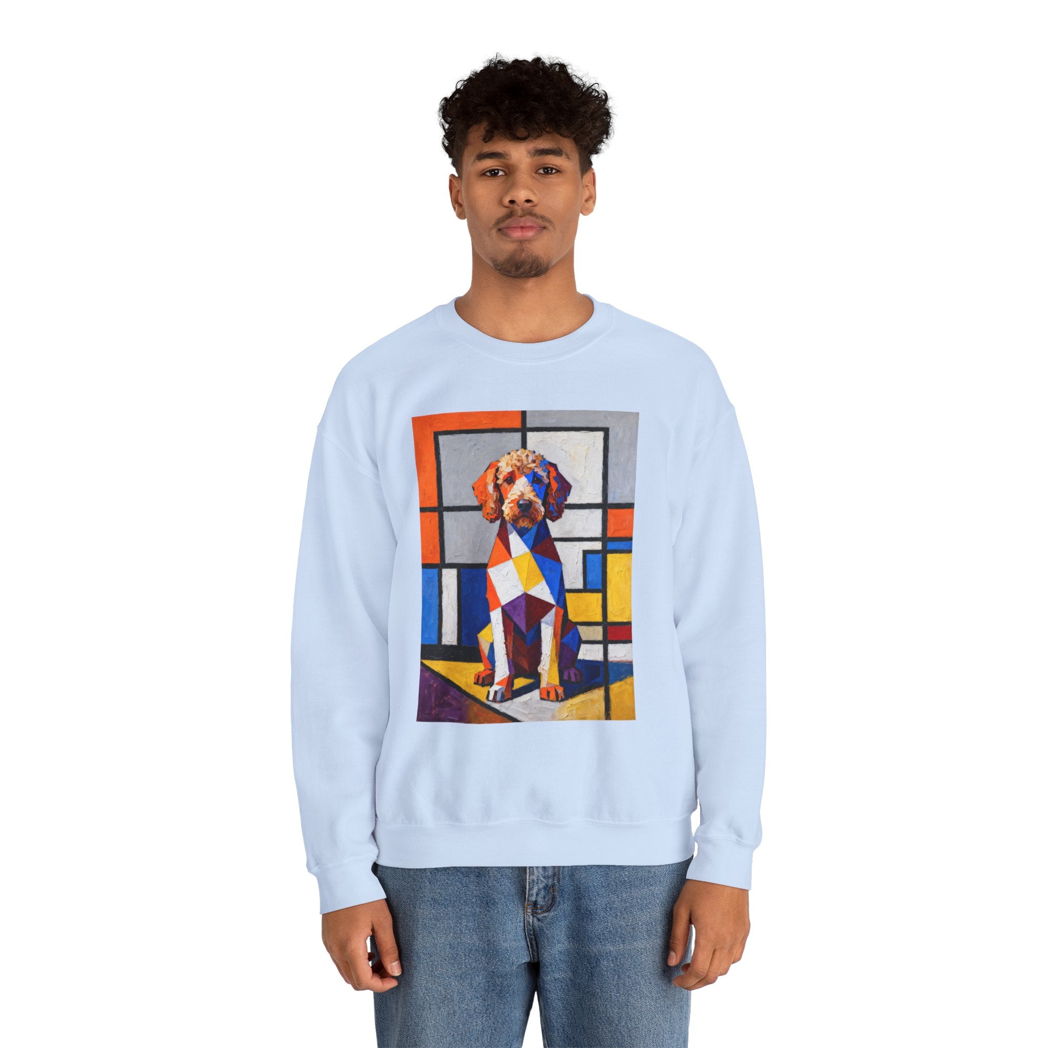 Labradoodle Sweatshirt | Living Work of Art Collection | Cubist Style