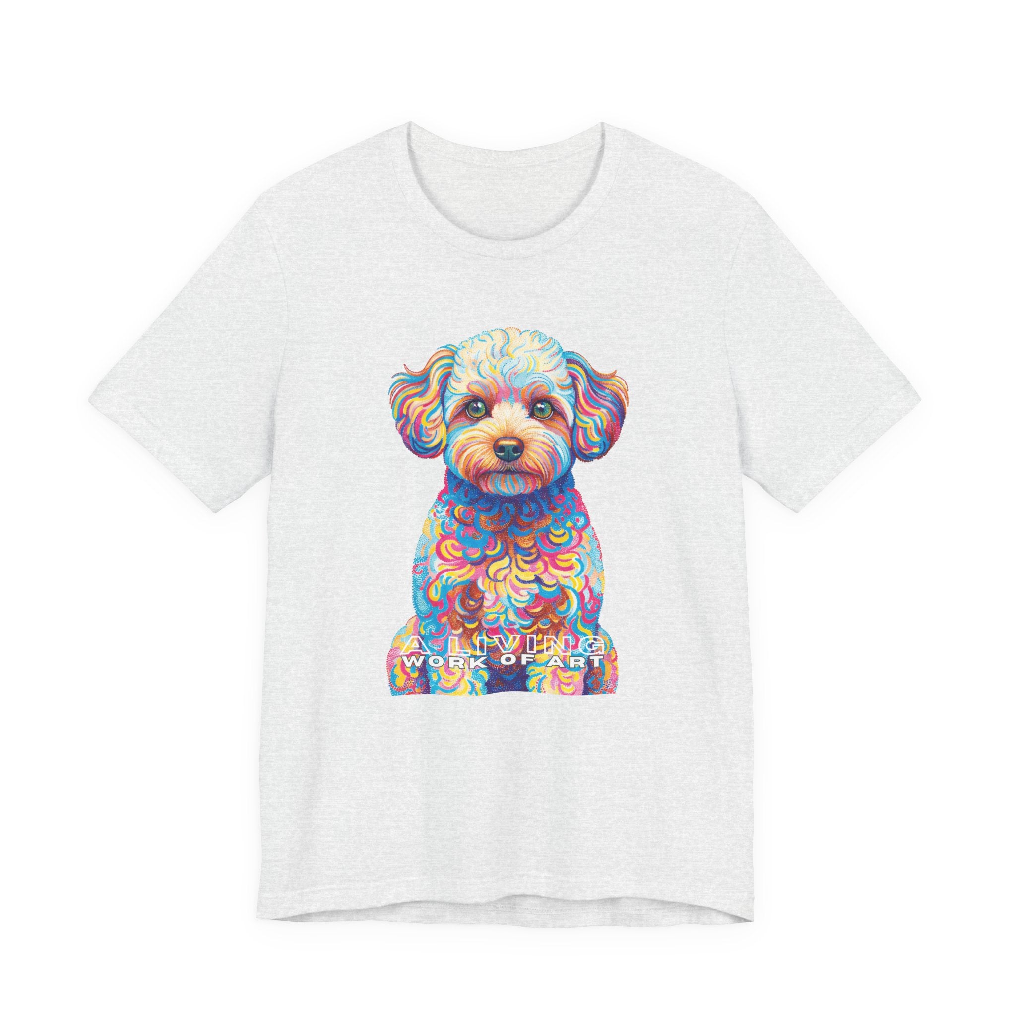 Maltipoo T Shirt | Living Work of Art Collection | Pointillism Style