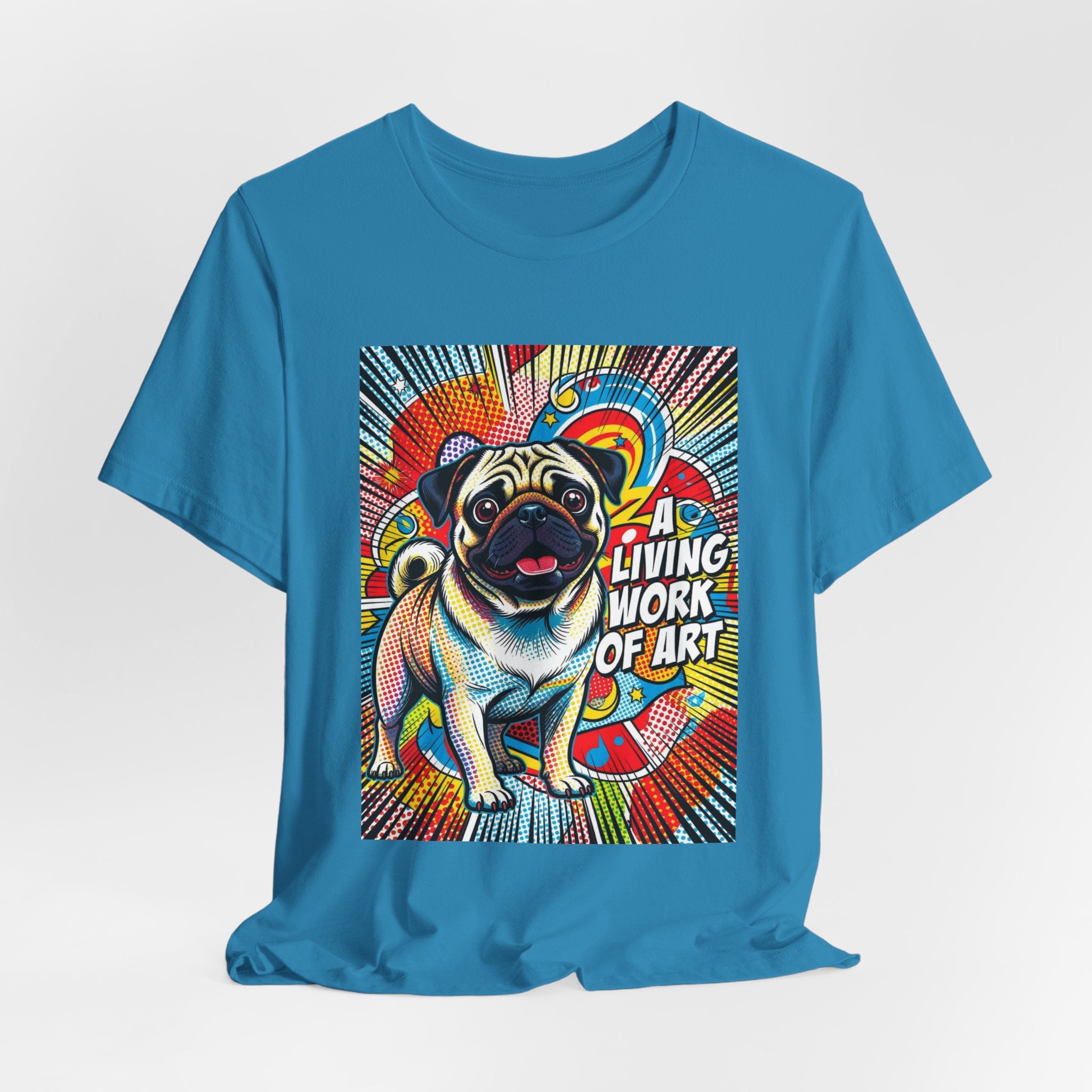 Pug T Shirt | Living Work of Art Collection | Pop Art