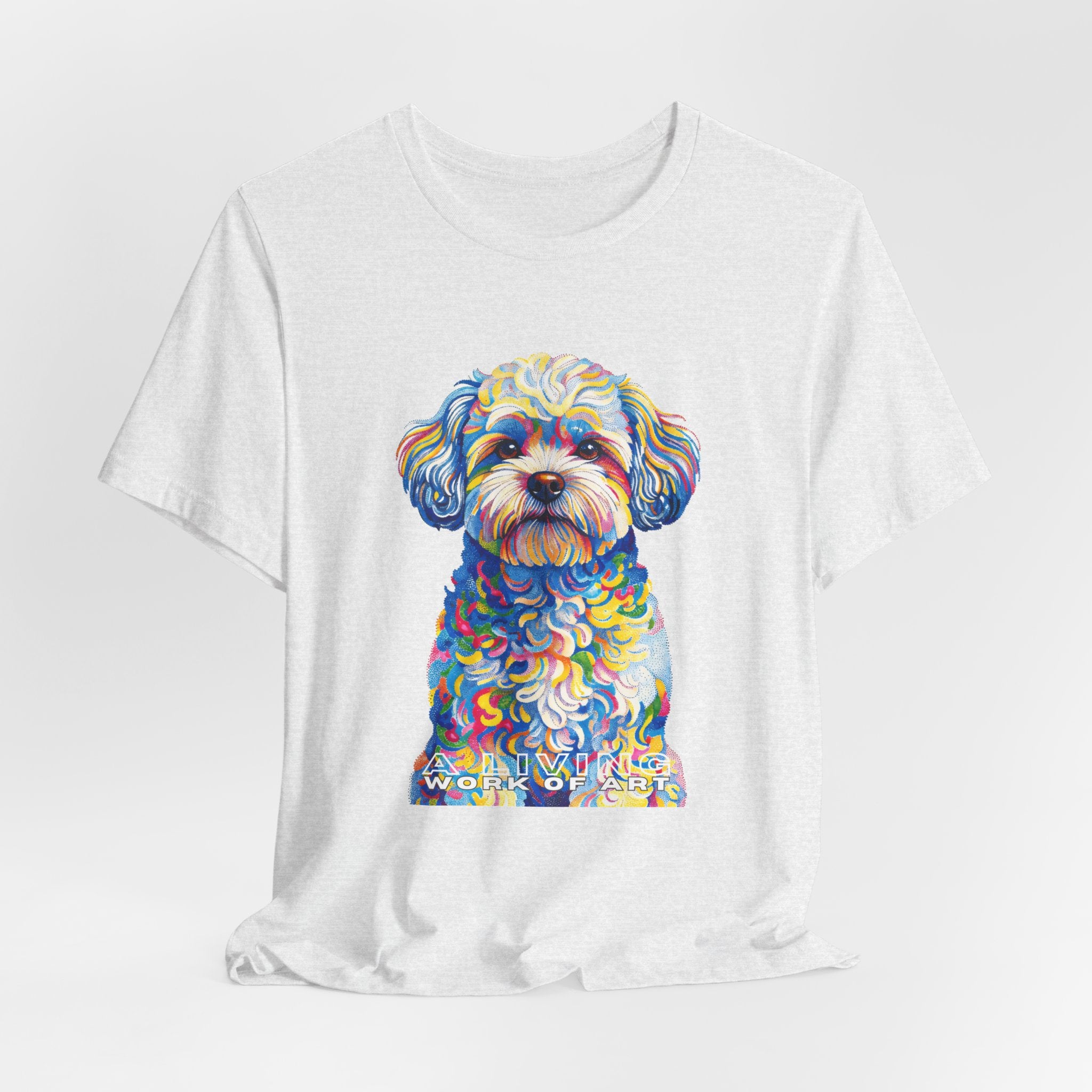 Shih-Poo T Shirt | Living Work of Art Collection | Pointillism Style