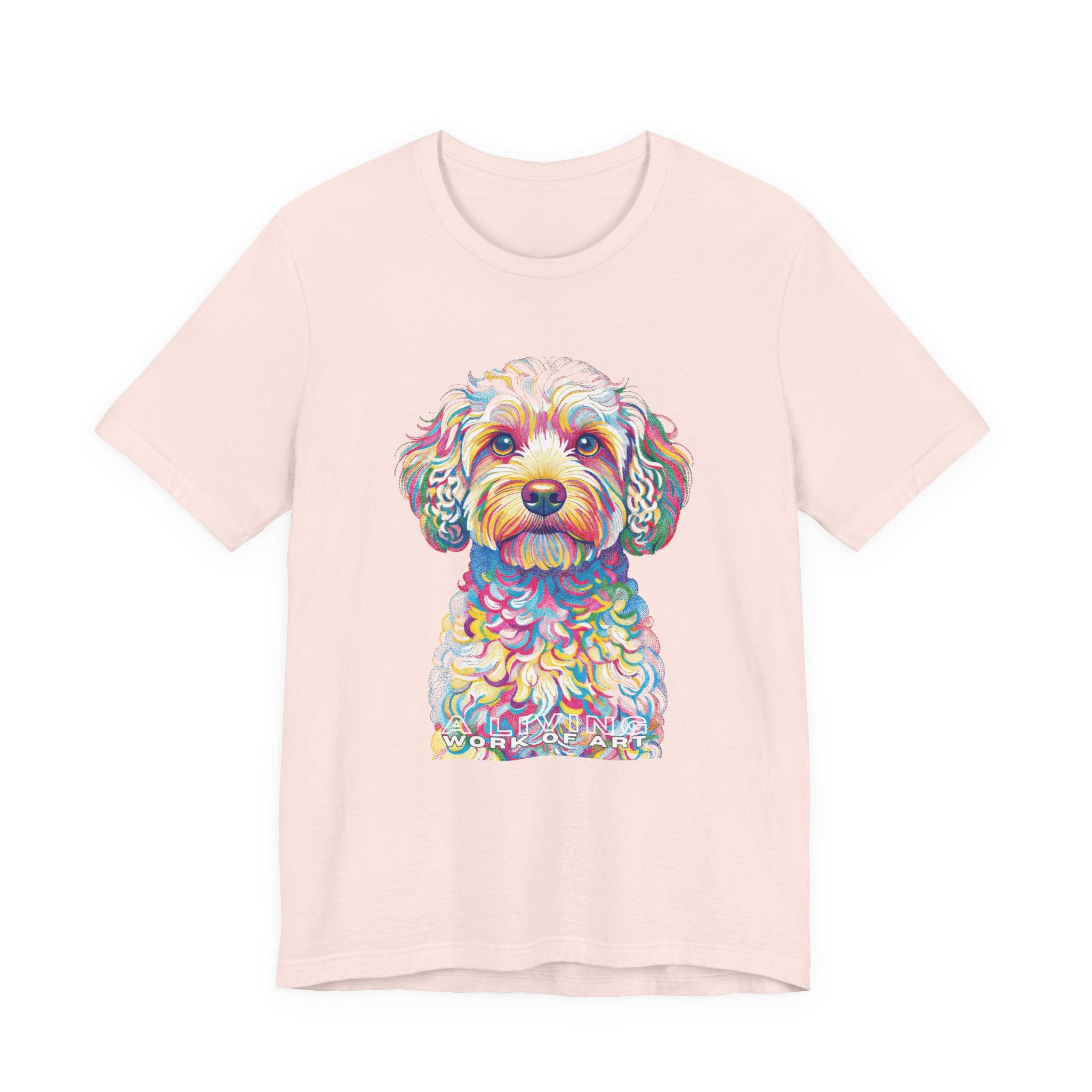 Cavapoo T Shirt | Living Work of Art Collection | Pointillism Style