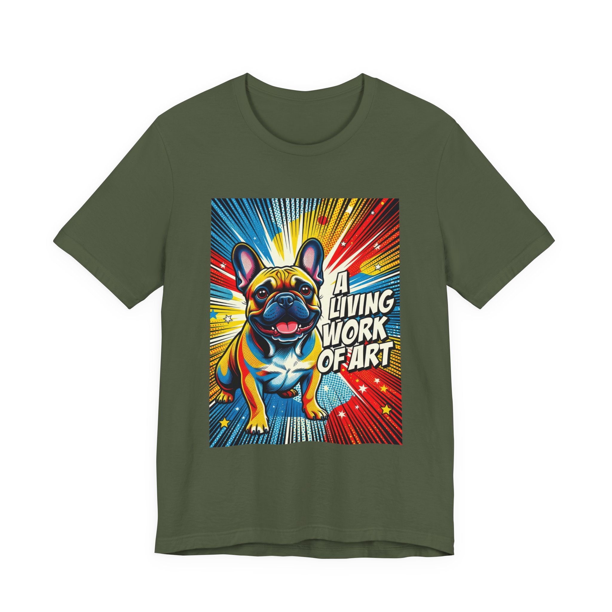 French Bulldog T Shirt | Living Work of Art Collection | Pop Art