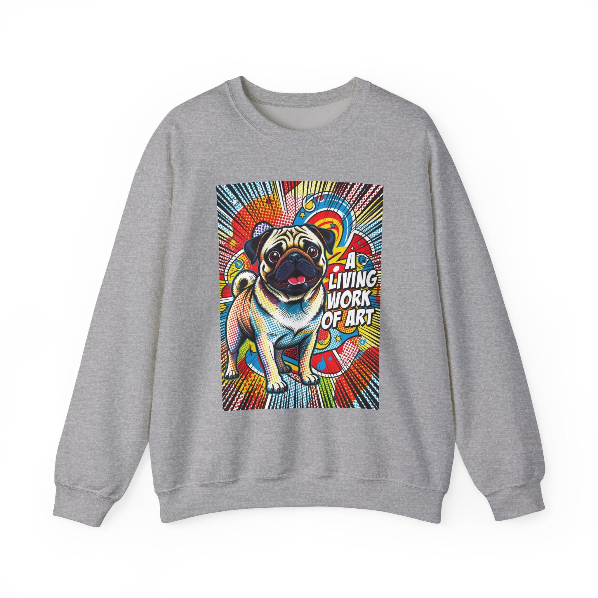 Pug Sweatshirt | Living Work of Art Collection | Pop Art