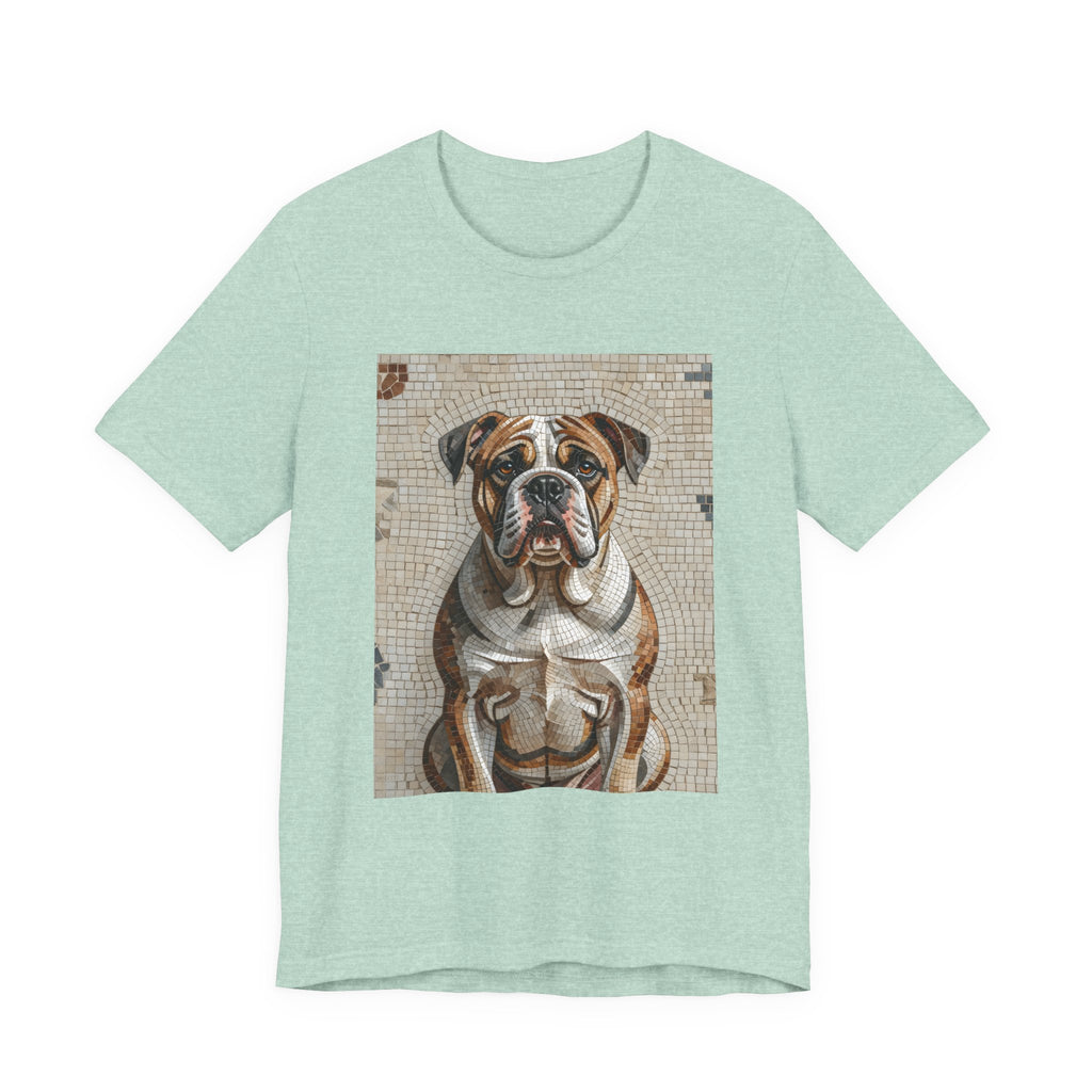 Bulldog T Shirt | Living Work of Art Collection | Mosaic Style